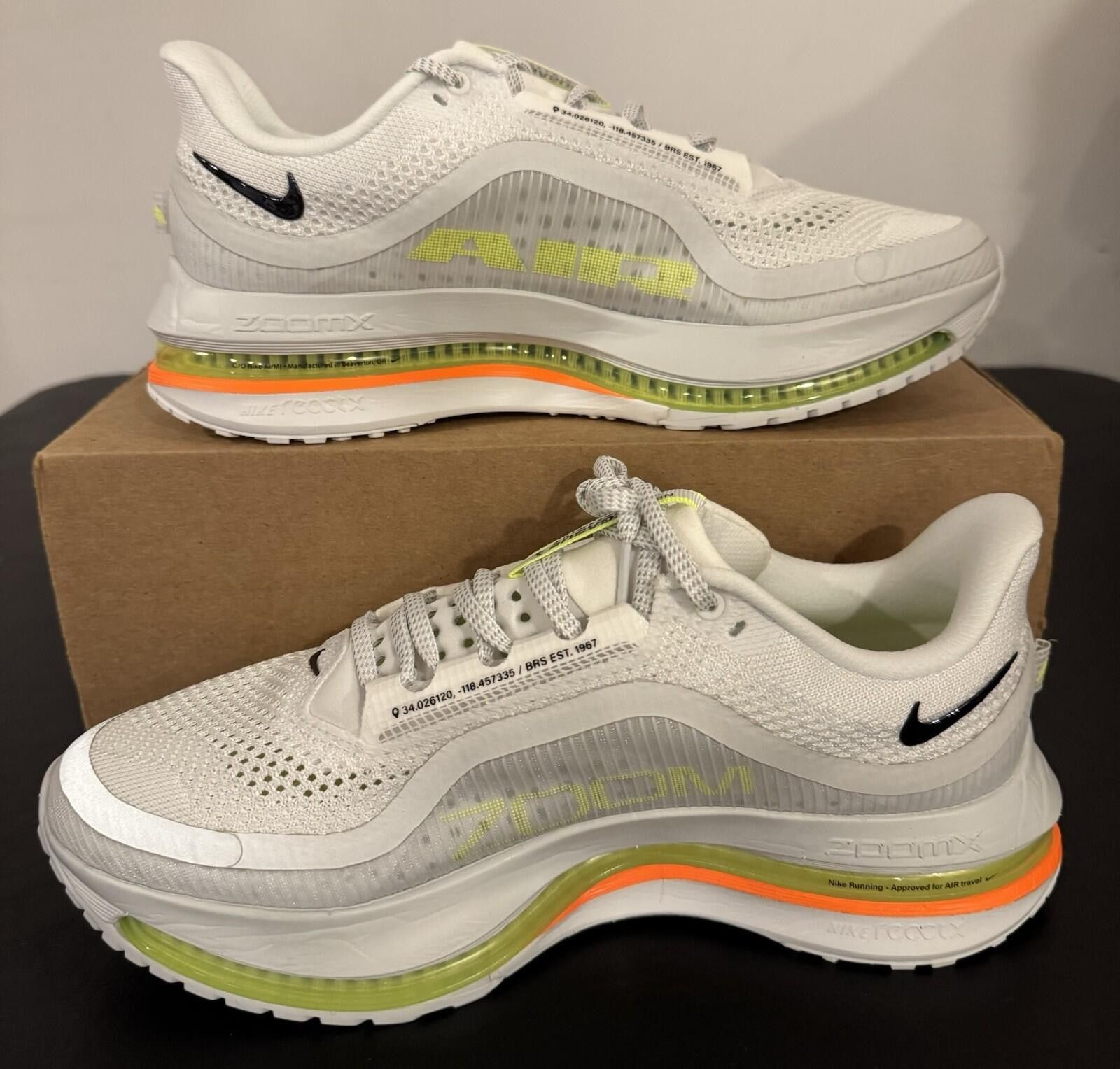 Nike Nike Air Zoom Pegasus Premium White Volt Black Size US 10.5 / EU 43-44 - 3 Thumbnail