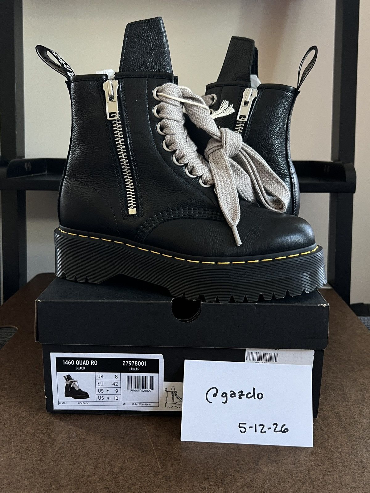 Dr. Martens × Rick Owens Rick Owens x Dr. Martens Quad Sole Jumbo