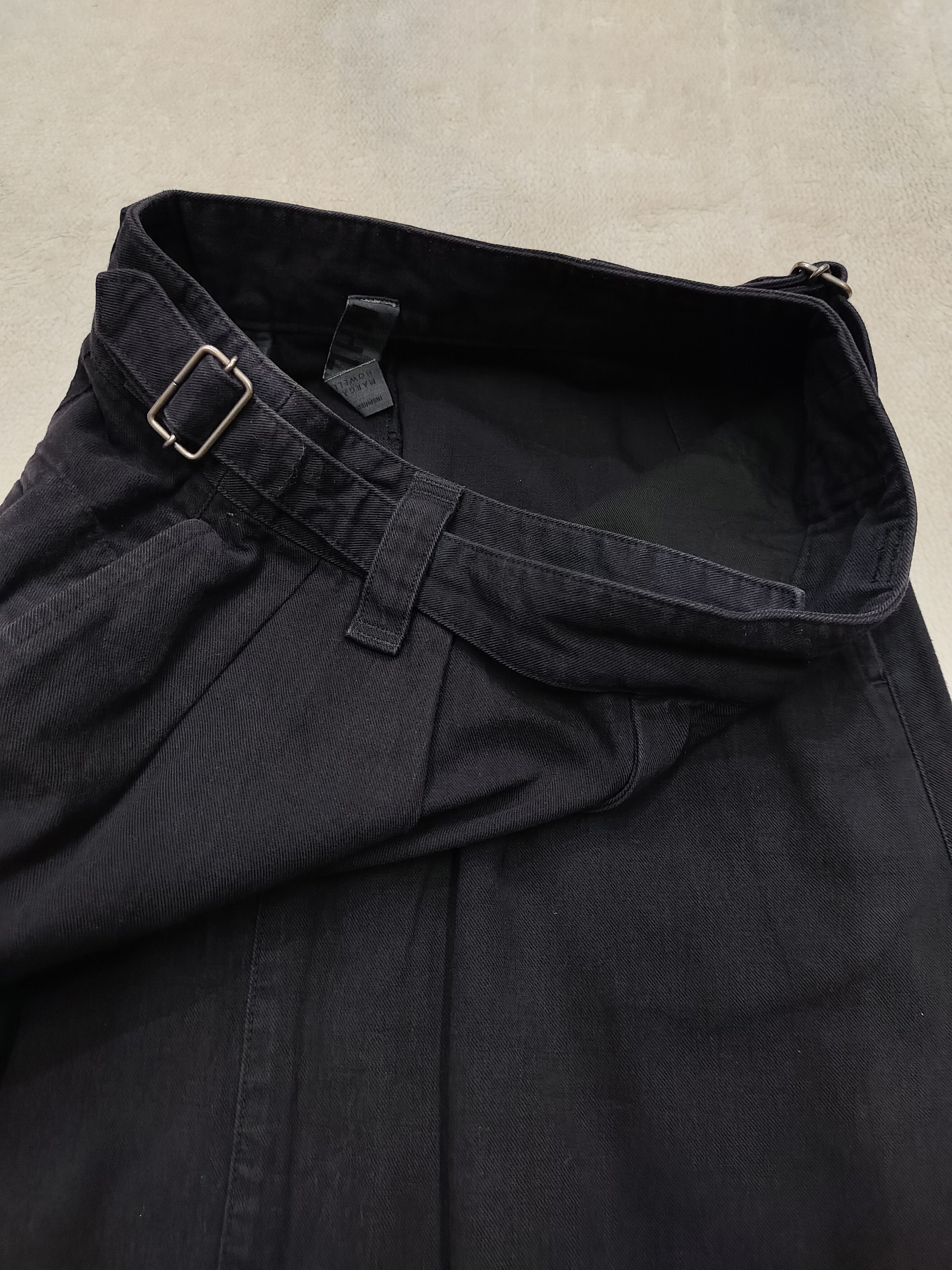 Margaret Howell 00s Margaret Howell 🇬🇧 Tailoring Side Buckle Wrap Skirt Size 29" - 3 Thumbnail
