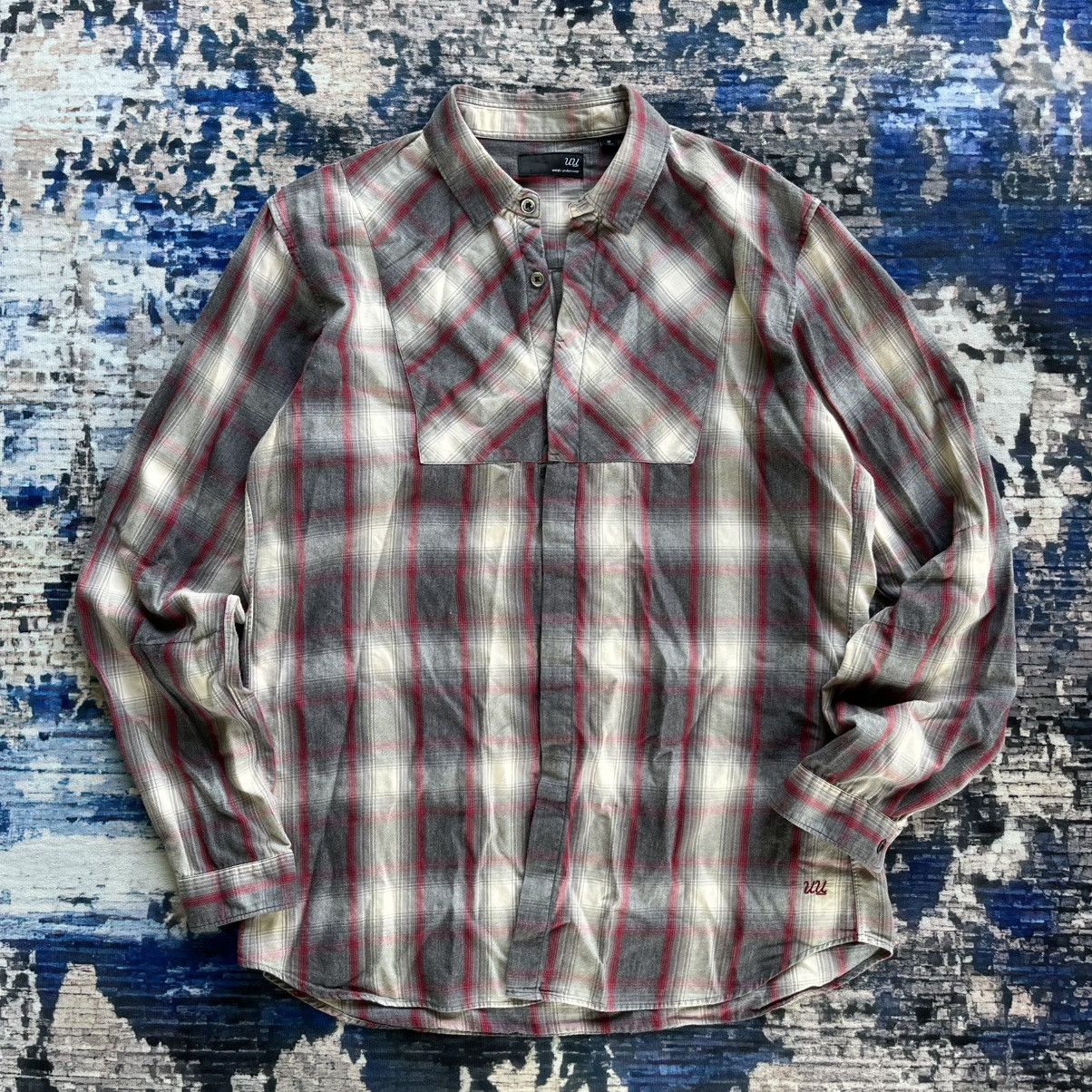 Undercover × Uniqlo 🔥Uniqlo X undercover Shadow Plaid Tartan Shirt Button up Size US M / EU 48-50 / 2 - 1 Thumbnail