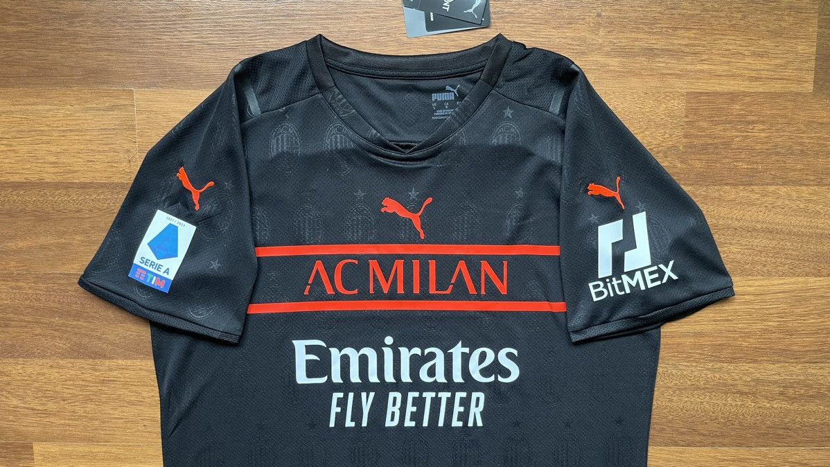 Puma × Vintage NWT AC MILAN PUMA 2021/2022 FOOTBALL THIRD JERSEY #9 GIROUD Size US L / EU 52-54 / 3 - 8 Thumbnail