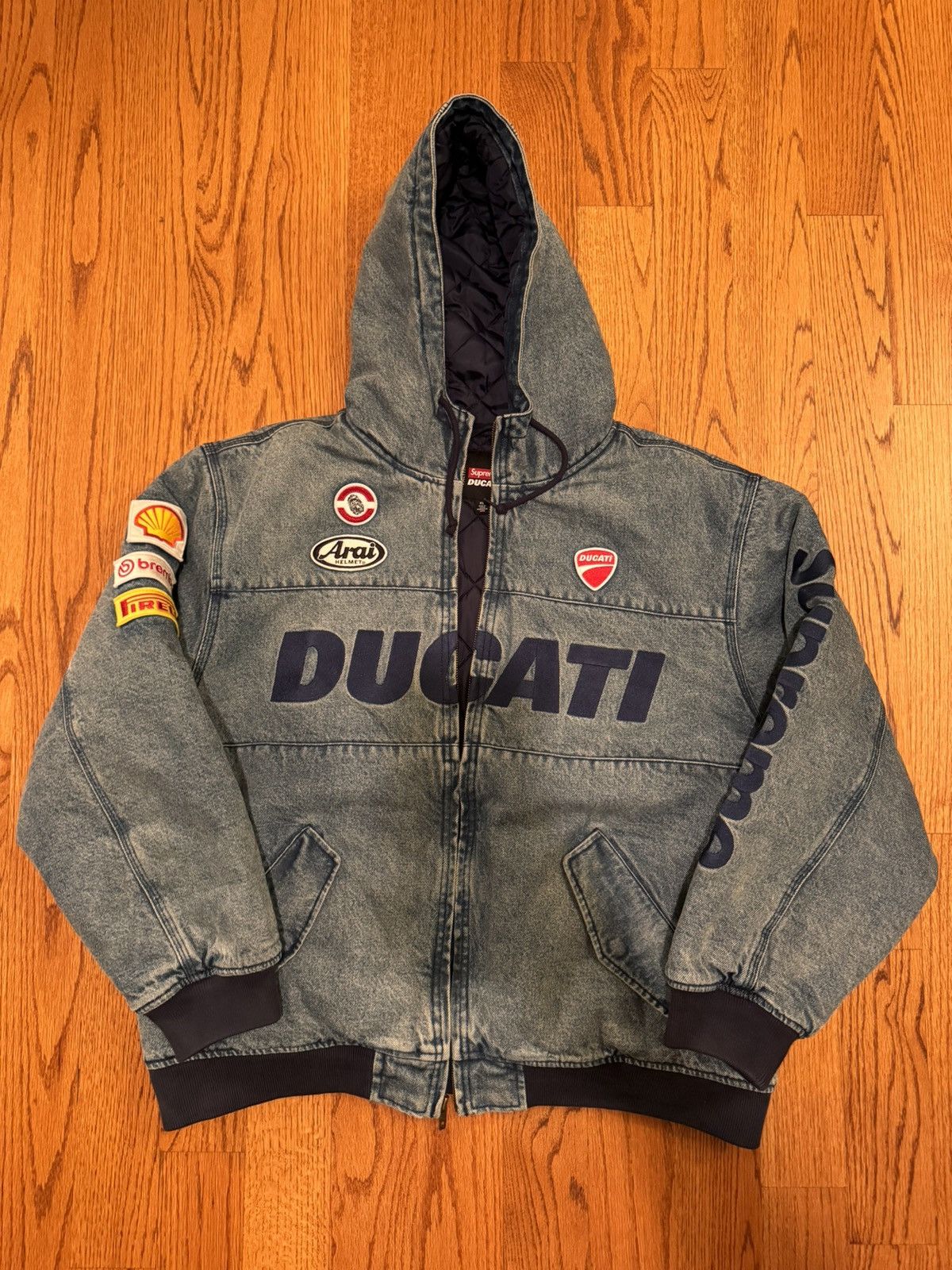 Ducati × Supreme ****NEW SUPREME DUCATI BIKE DENIM JACKET | Grailed