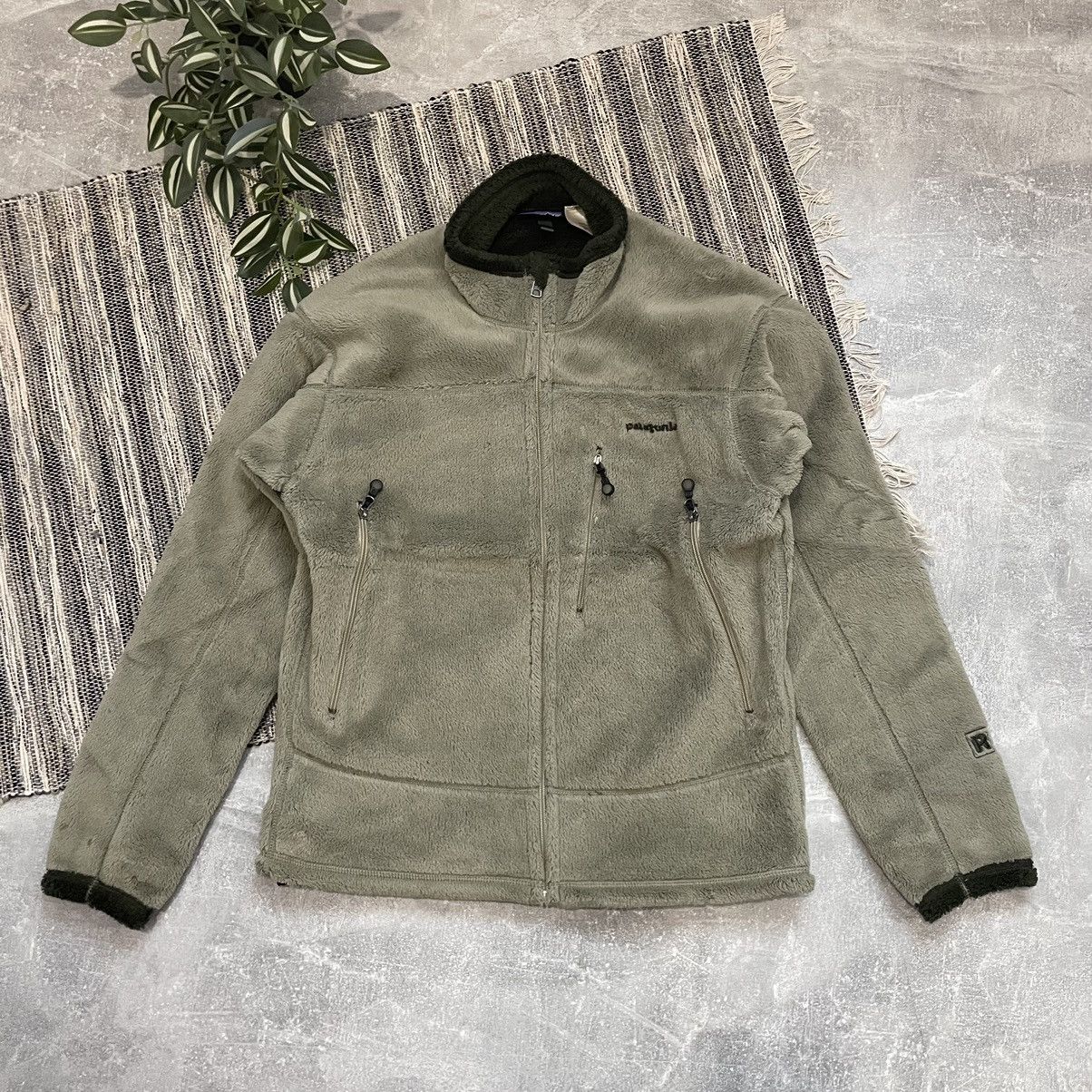 USA 90s VINTAGE PATAGONIA FUR DEEP SHERPA JACKET FULL ZIPPED