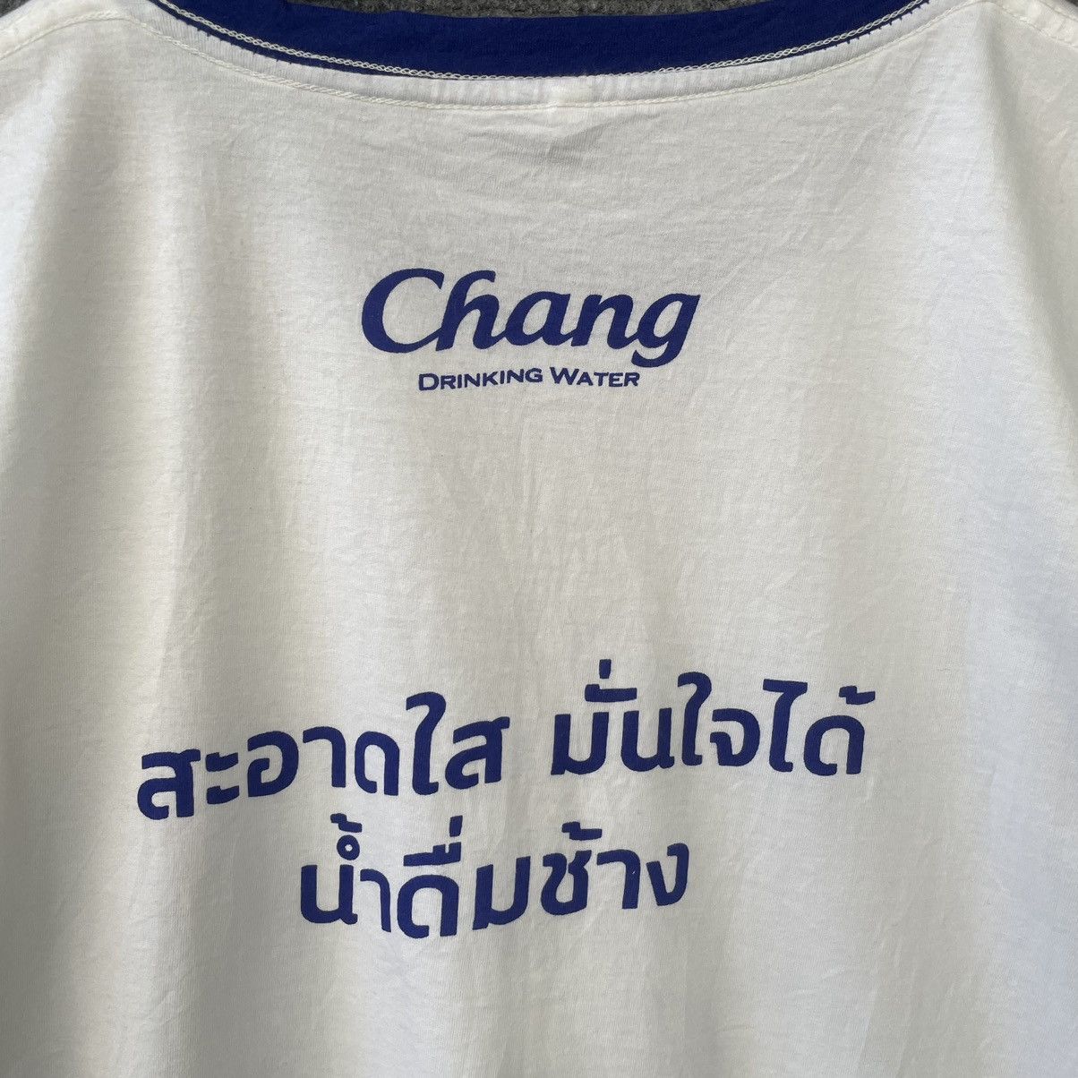 Budweiser × Vintage Vintage Chang Thai Drinking Water Promo T Shirt Size US M / EU 48-50 / 2 - 5 Thumbnail