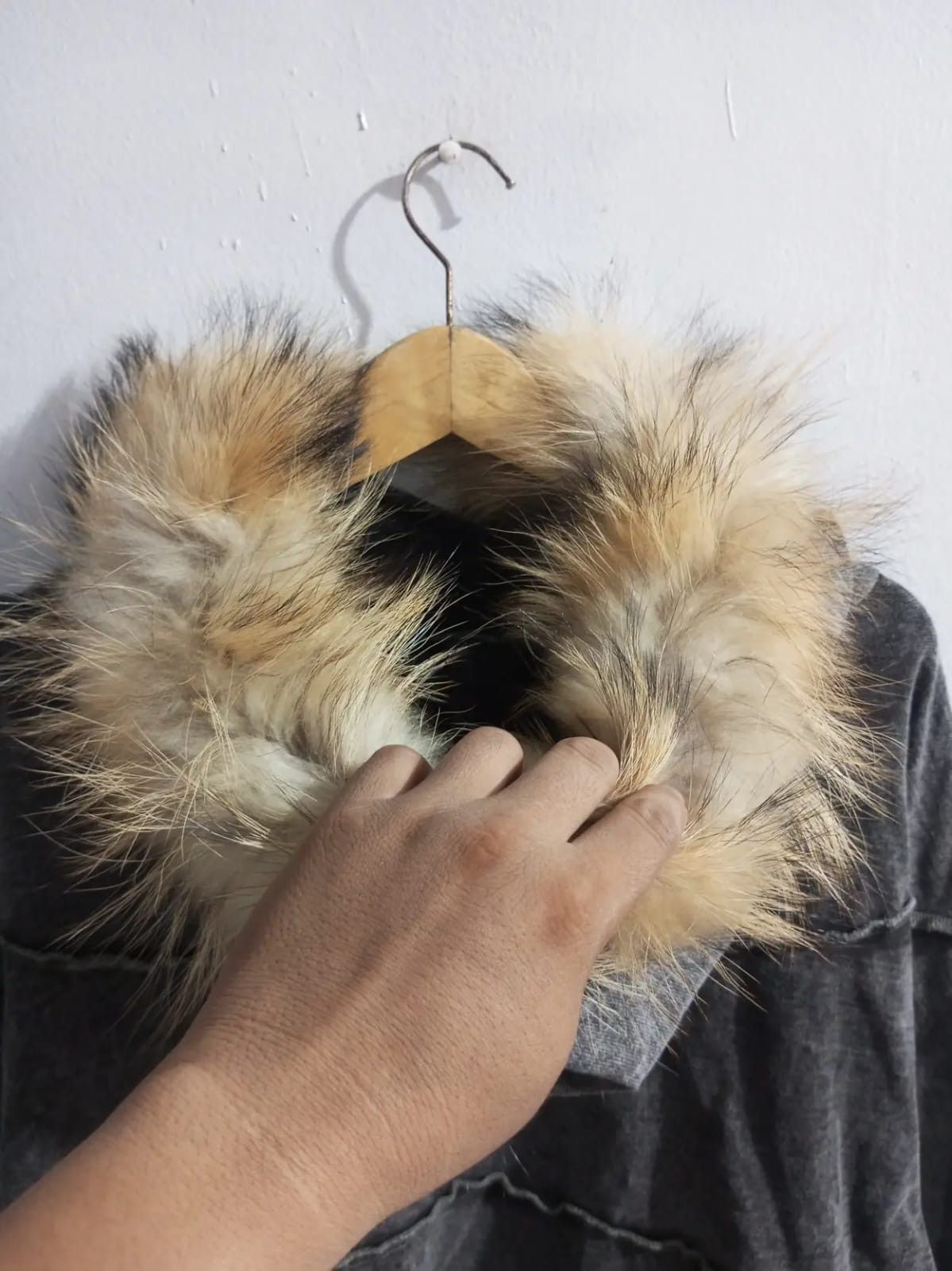 Japanese Brand pattern torso denim stretch fur hoodie Size US L / EU 52-54 / 3 - 11 Thumbnail