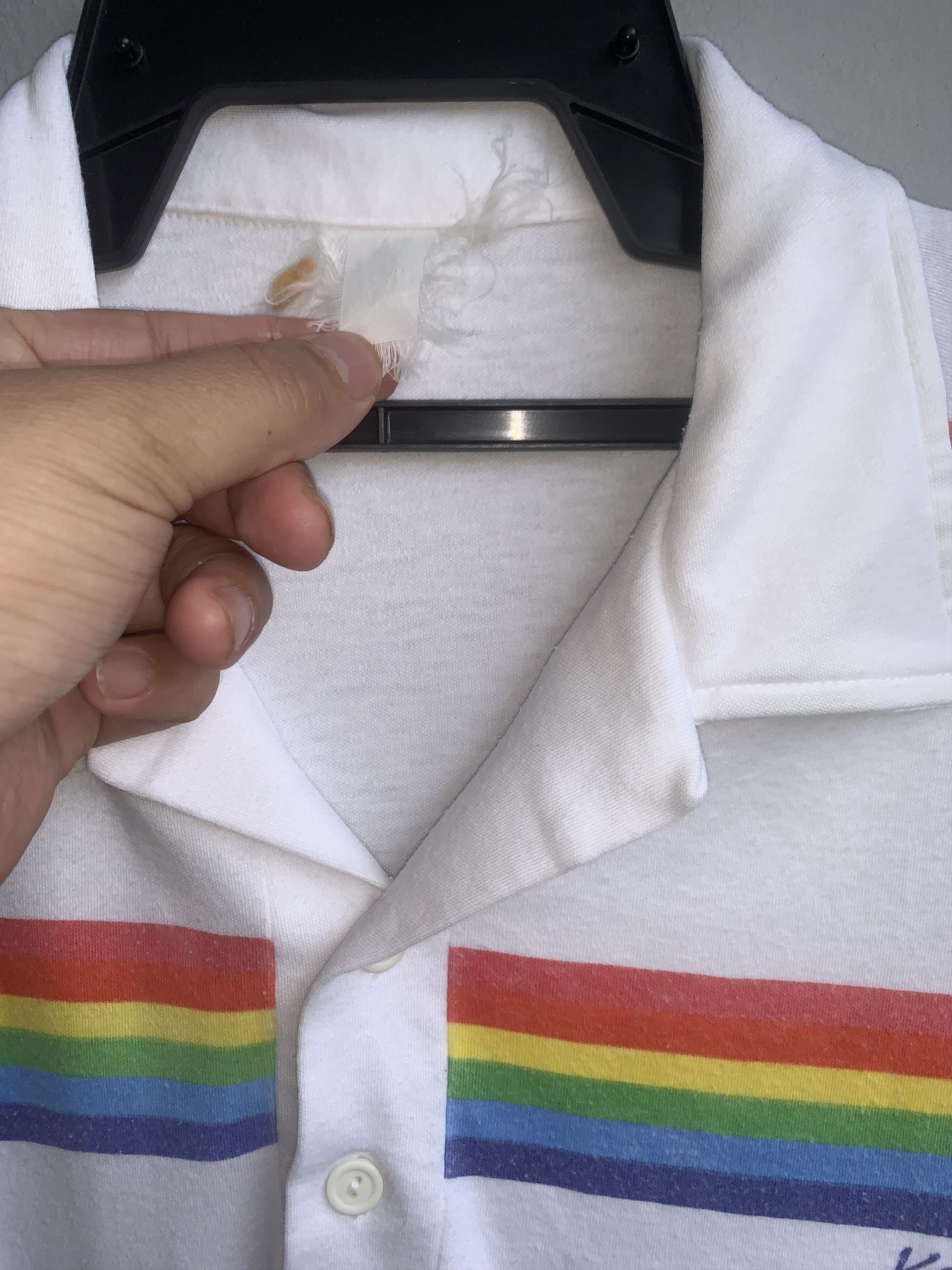 Vintage Rainbow Stripe Kauai Collar Vintage T-Shirt Size US L / EU 52-54 / 3 - 3 Thumbnail