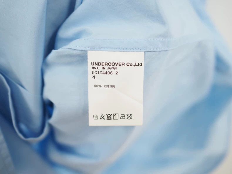 Undercover UndercoverSS23 Blue Banner Short Sleeve Shirt 2502-Nextarro Size US XL / EU 56 / 4 - 8 Thumbnail