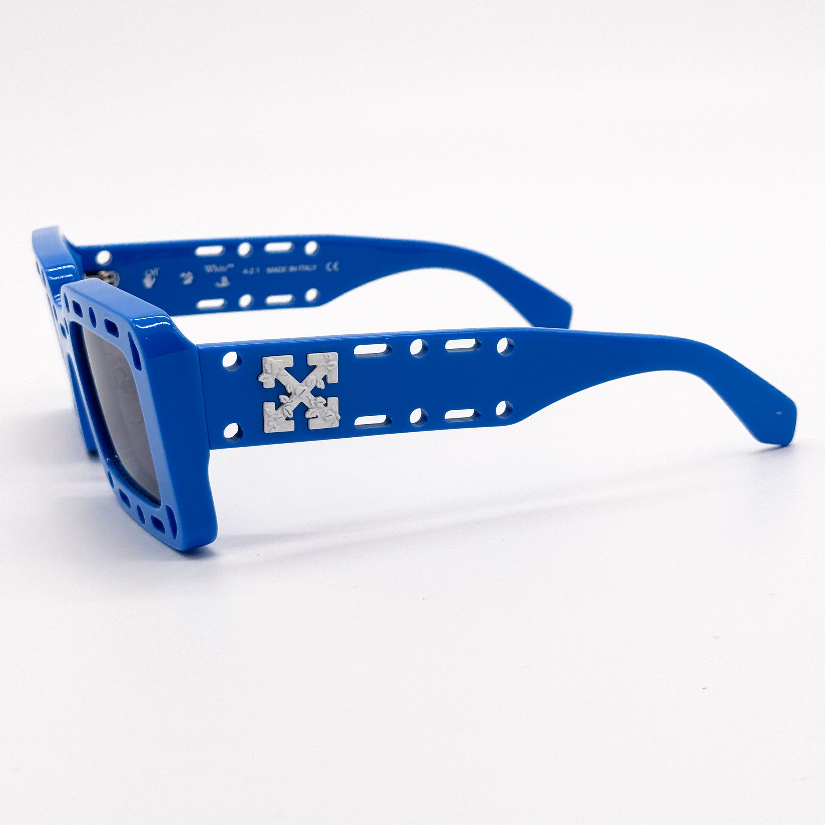 Off-White NEW OFF-WHITE ATLANTIC 507 BLUE UNISEX SUNGLASSES OFF-WHITE Size ONE SIZE - 5 Thumbnail