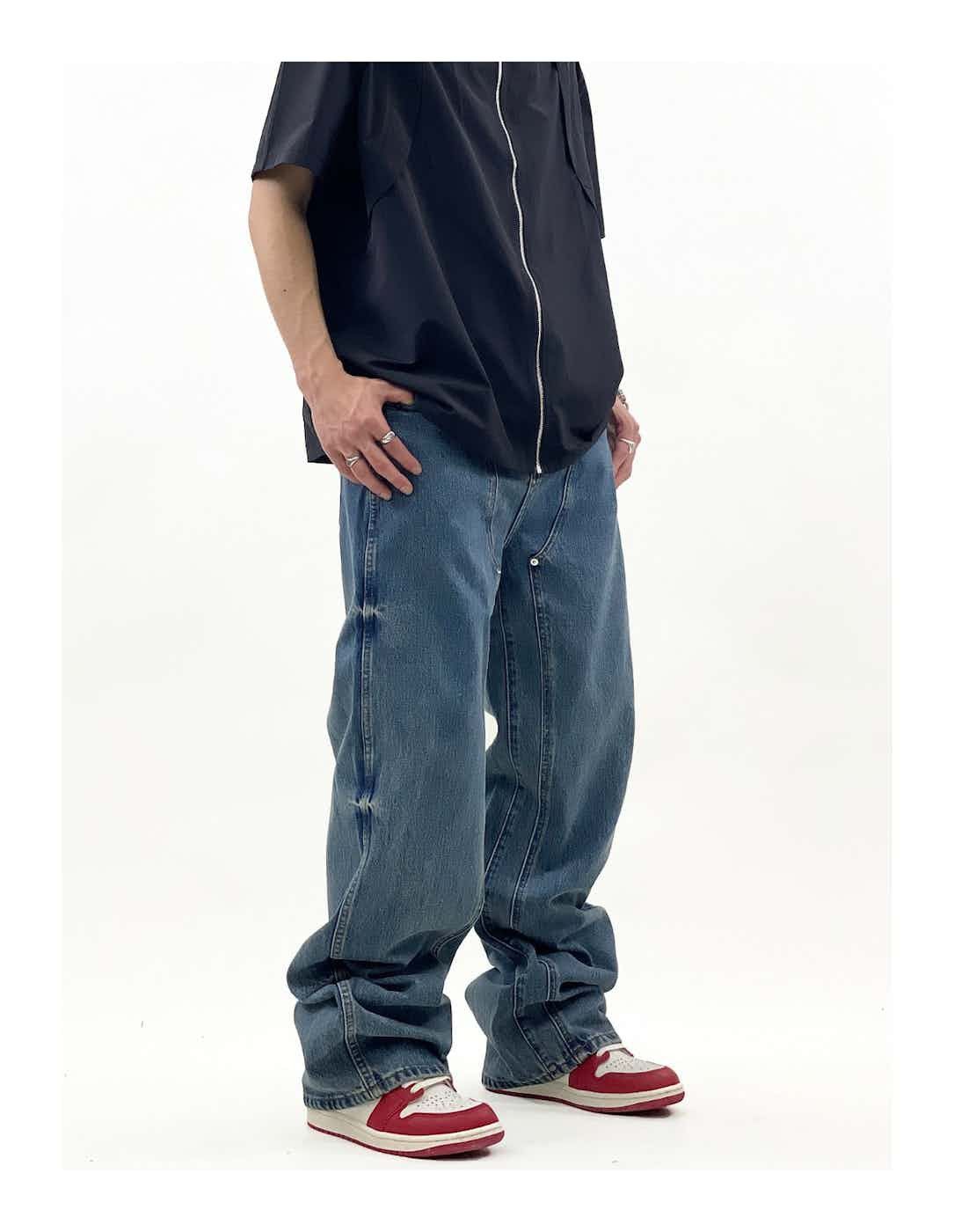 utility carpenter faded skate hiphop jeans