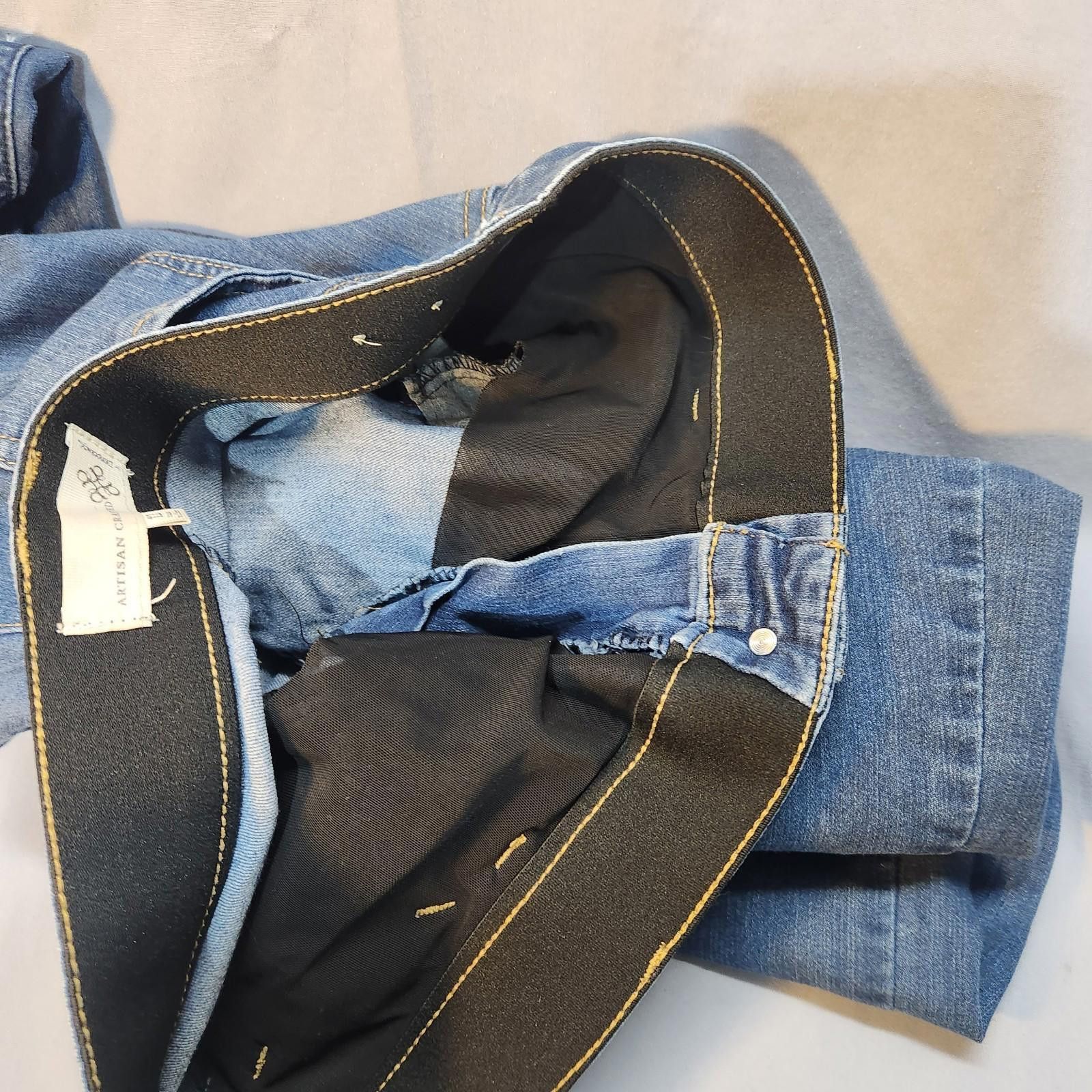 Other Democracy Artisan Crafted Womens Distressed Jeans Size 12 Size 34" / US 12 / IT 48 - 7 Thumbnail
