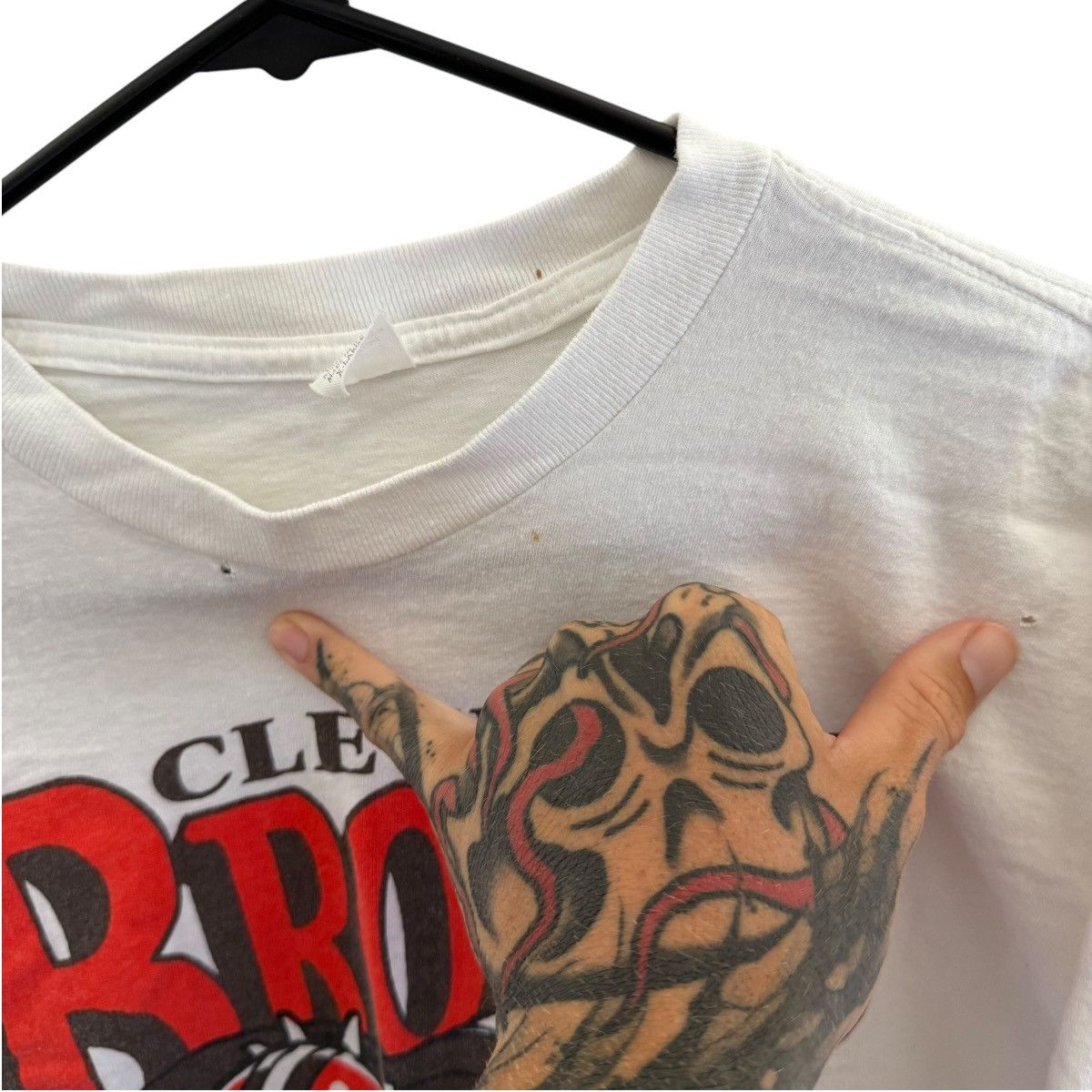 Vintage vintage cleveland browns dog pound single stitch t shirt Size US XL / EU 56 / 4 - 5 Thumbnail