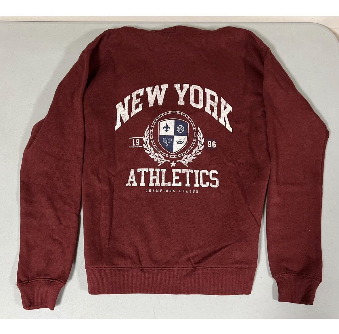 Tillys Red ‘New York Athletics’ Zipper Sweater Sweatshirt Hoodie XS Size US XS / EU 42 / 0 - 3 Thumbnail