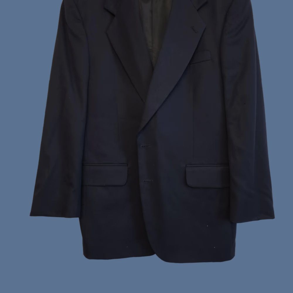 Oscar De La Renta Oscar de la Renta Suit Jacket Mens 40 Blue Classic Formal Colombia FLAWS Size 40R - 1 Thumbnail