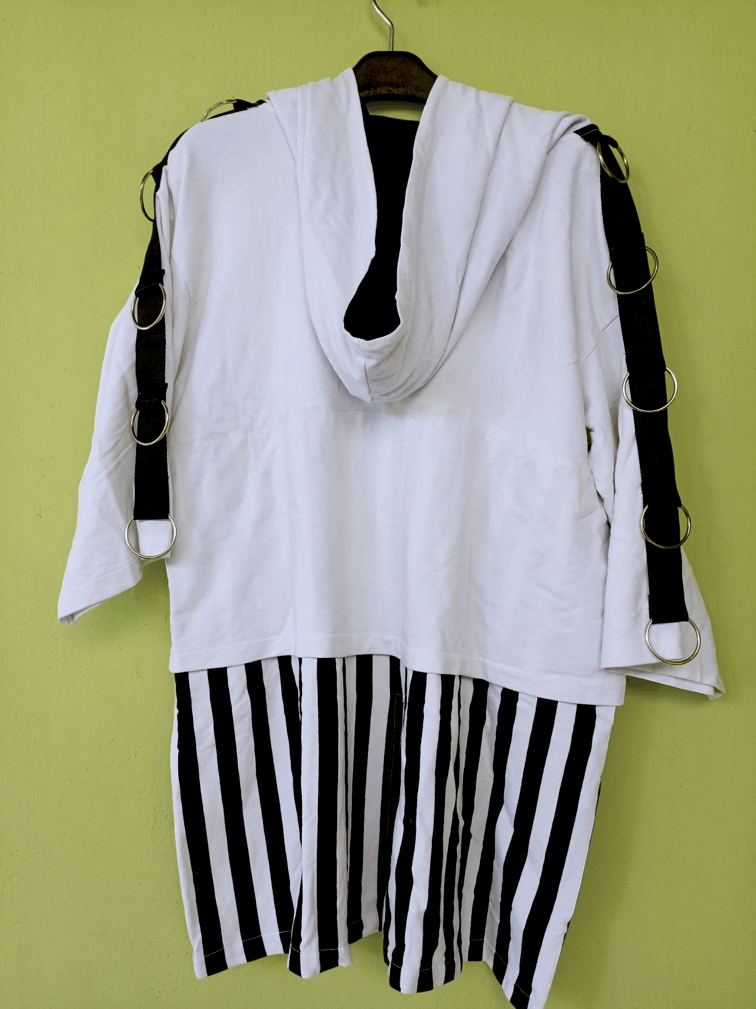 Japanese Brand Harajuku Seven Eye Heart Stripes Double Layer hoodie Size US XXL / EU 58 / 5 - 7 Thumbnail