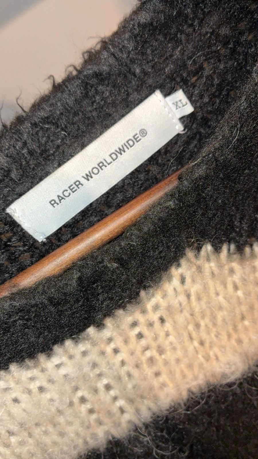 Racer Worldwide Racer Worldwide mohair stripe knit sweater Size US XL / EU 56 / 4 - 2 Thumbnail