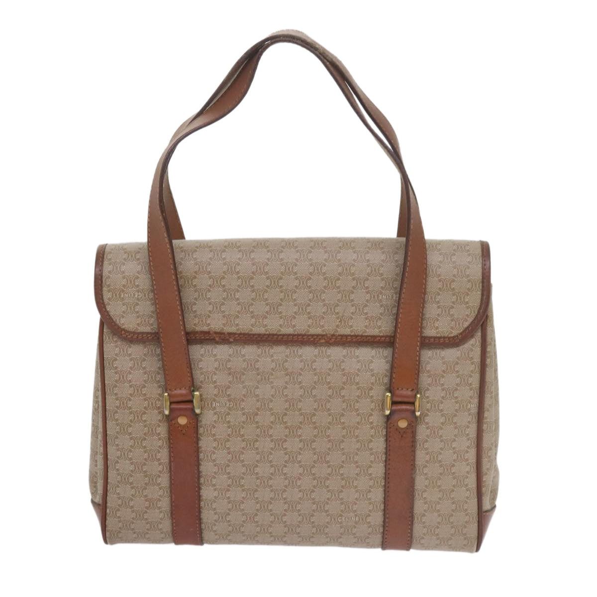 Celine CELINE Macadam Canvas Shoulder Bag Beige Size ONE SIZE - 3 Thumbnail