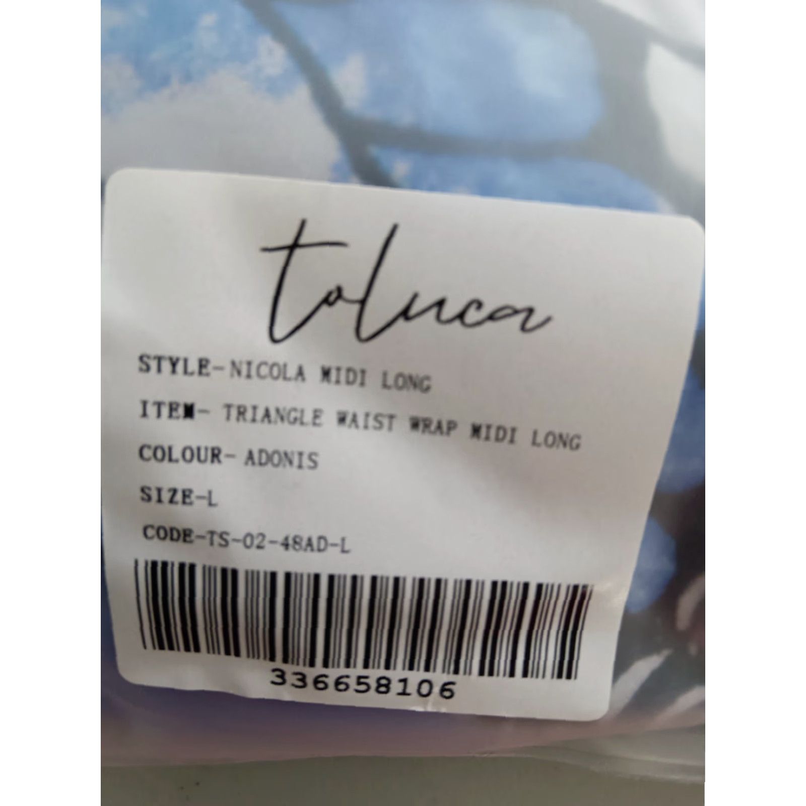 Triangl Toluca Swim One Piece Multicolor Wrap Triangle Waist Open Tummy Nylon Spandex L Beach Sexy Womens Size ONE SIZE - 6 Thumbnail