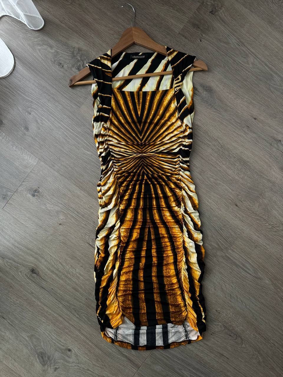 Japanese Brand × Roberto Cavalli × Vintage Vintage Roberto Cavalli Spring Striped Evening Womens Dress Size XS / US 0-2 / IT 36-38 - 5 Thumbnail