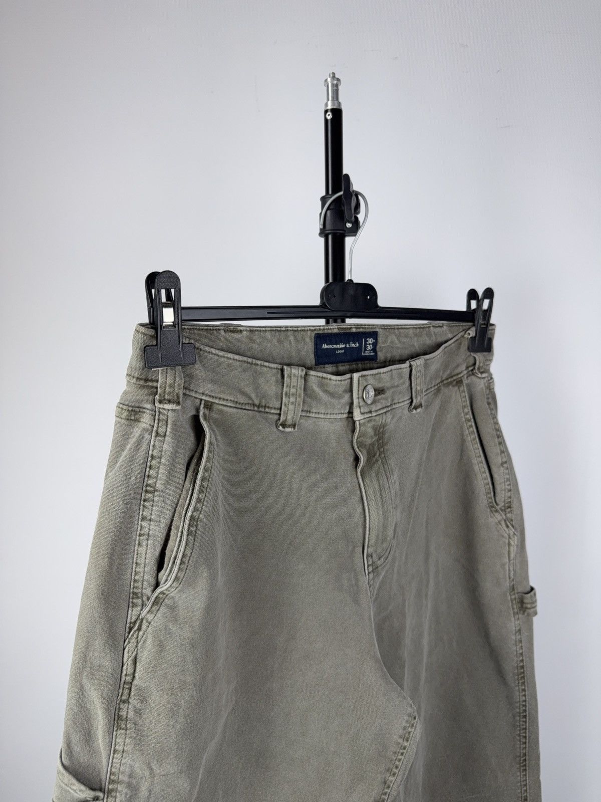 Abercrombie & Fitch 00s Abercrombie&Fitch Workwear Denim Carpenter Faded Pants Size US 30 / EU 46 - 5 Thumbnail