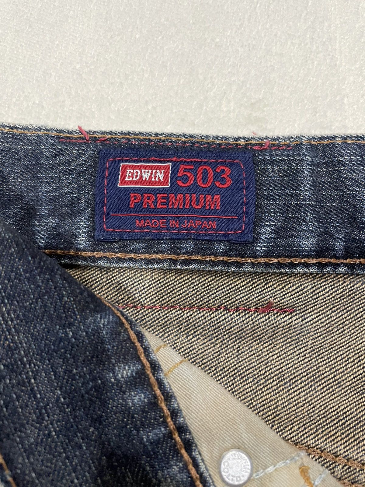 Edwin Vintage Edwin 503 Japanese Brand Distressed Mudwash Faded Size US 33 - 8 Thumbnail