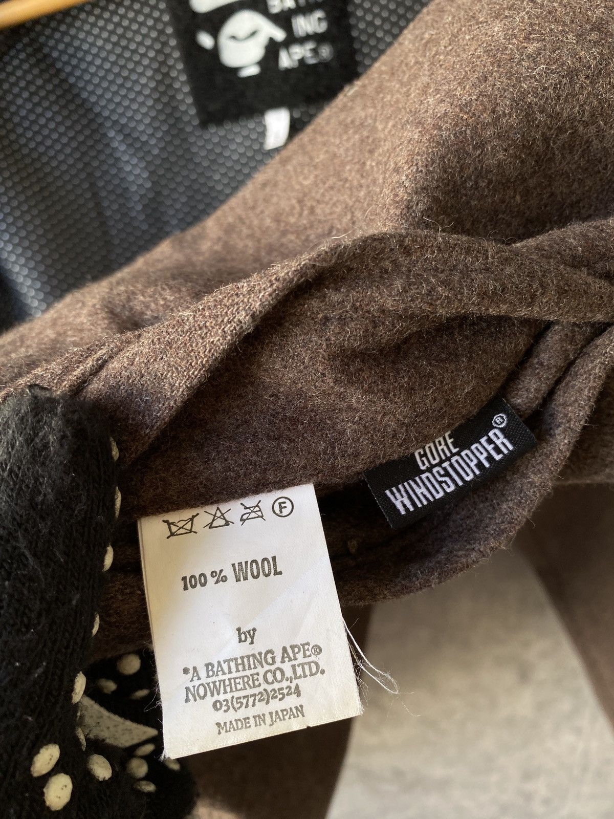 Bape Vintage 90s Gore Windstopper A Bathing Ape Wool Jacket Size US S / EU 44-46 / 1 - 19 Thumbnail