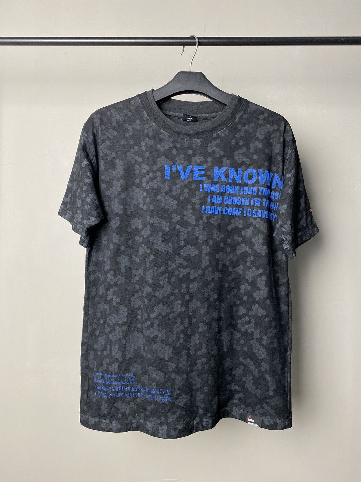 Beauty Beast × Hysteric Glamour × Japanese Brand Euro Immortal Fishnet Double Layer Poem Tshirt Size US M / EU 48-50 / 2 - 1 Thumbnail