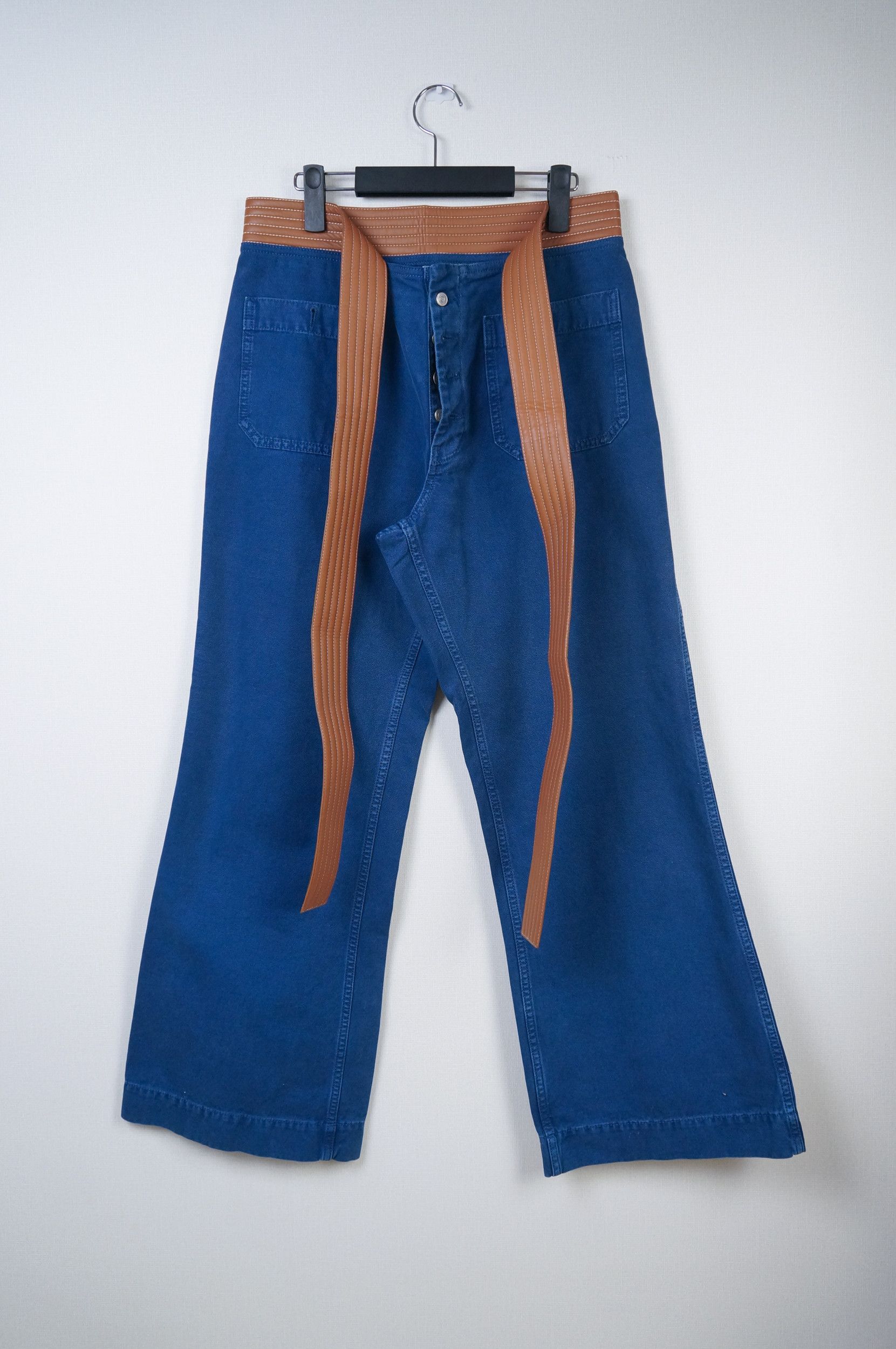 Loewe Loewe Leather Belt Denim Size US 32 / EU 48 - 1 Thumbnail