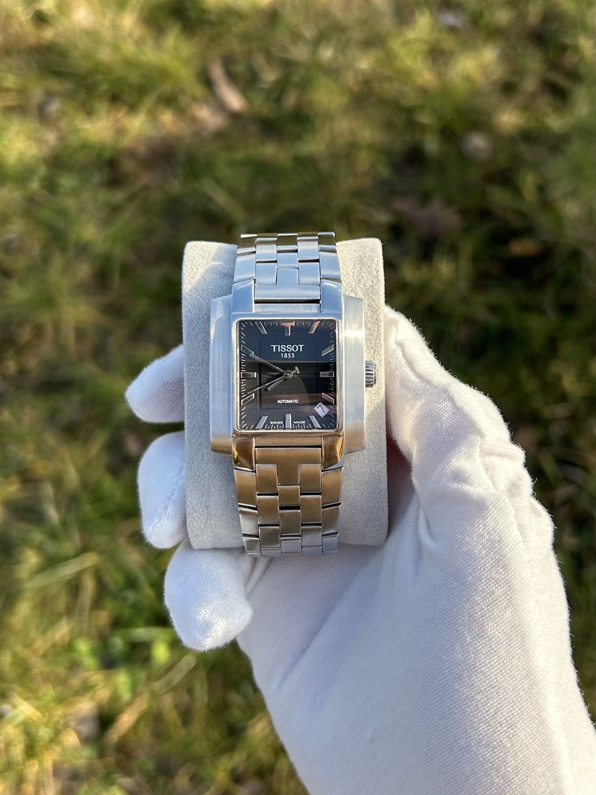 Vintage Tissot Automatic Watch Square Wristwatch L864/984 Swiss 2000 in Black, Men's — image 3 of 6
