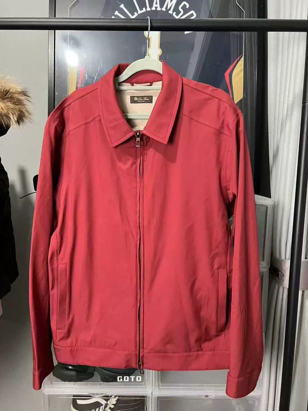 Loro Piana red zip-up jacket from Loro Piana Size US L / EU 52-54 / 3 - 1 Thumbnail