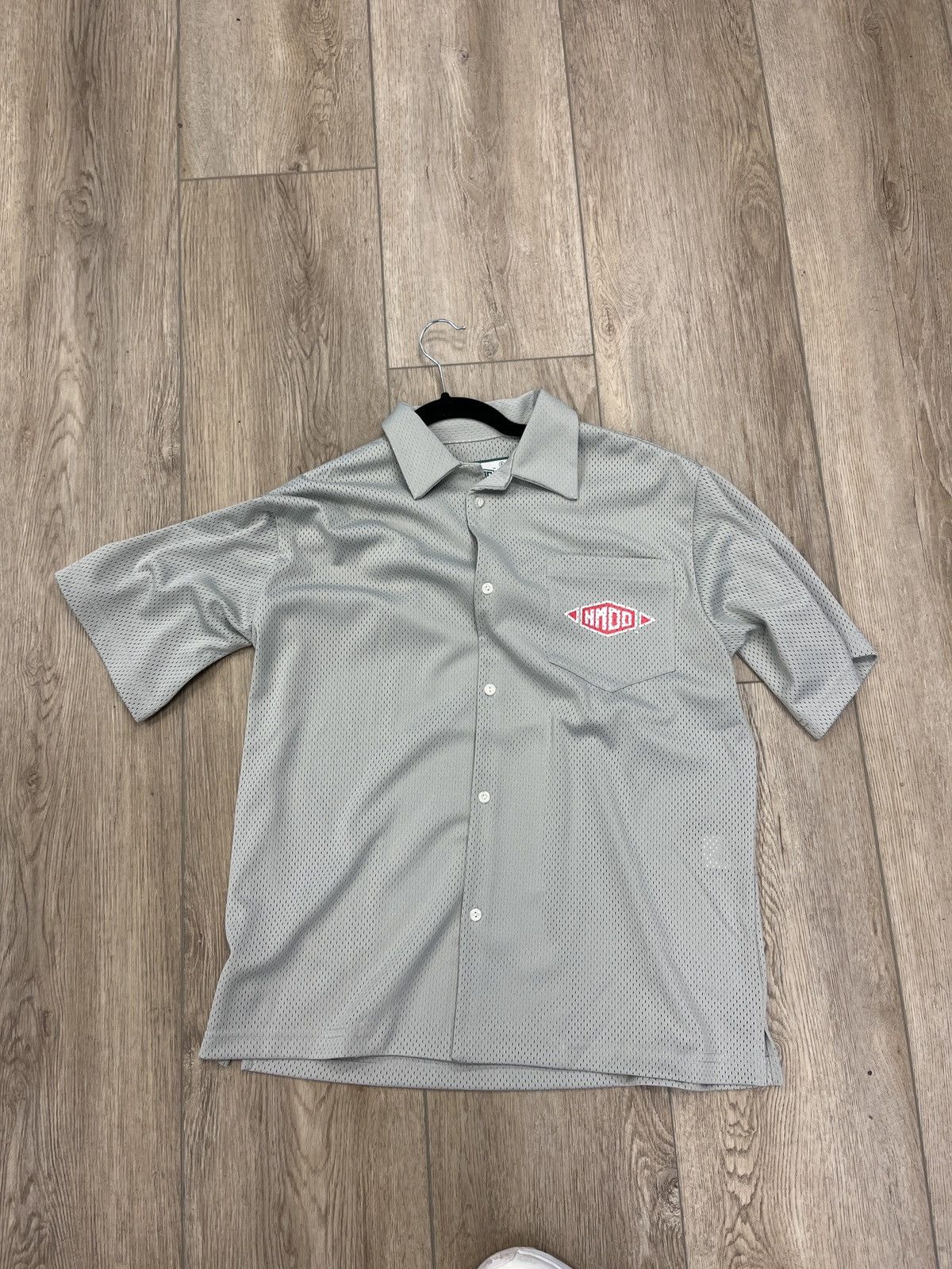 HMDD HMDD grey button up jersey shirt size small Size US S / EU 44-46 / 1 - 1 Thumbnail