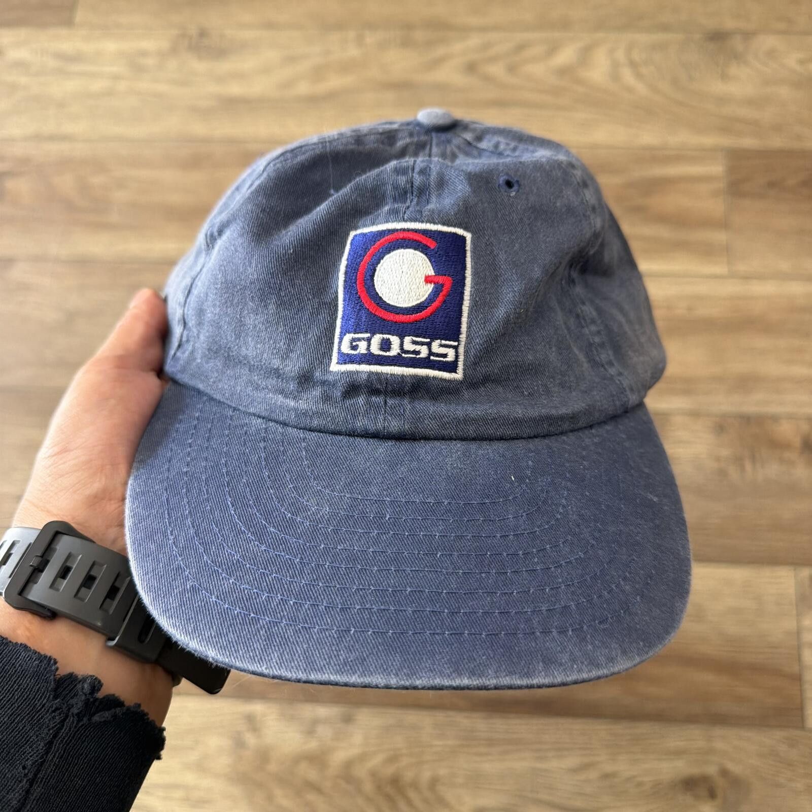 Nissan Vintage 90s GOSS Navy Blue Baseball Dad Hat Cap Size ONE SIZE - 1 Thumbnail