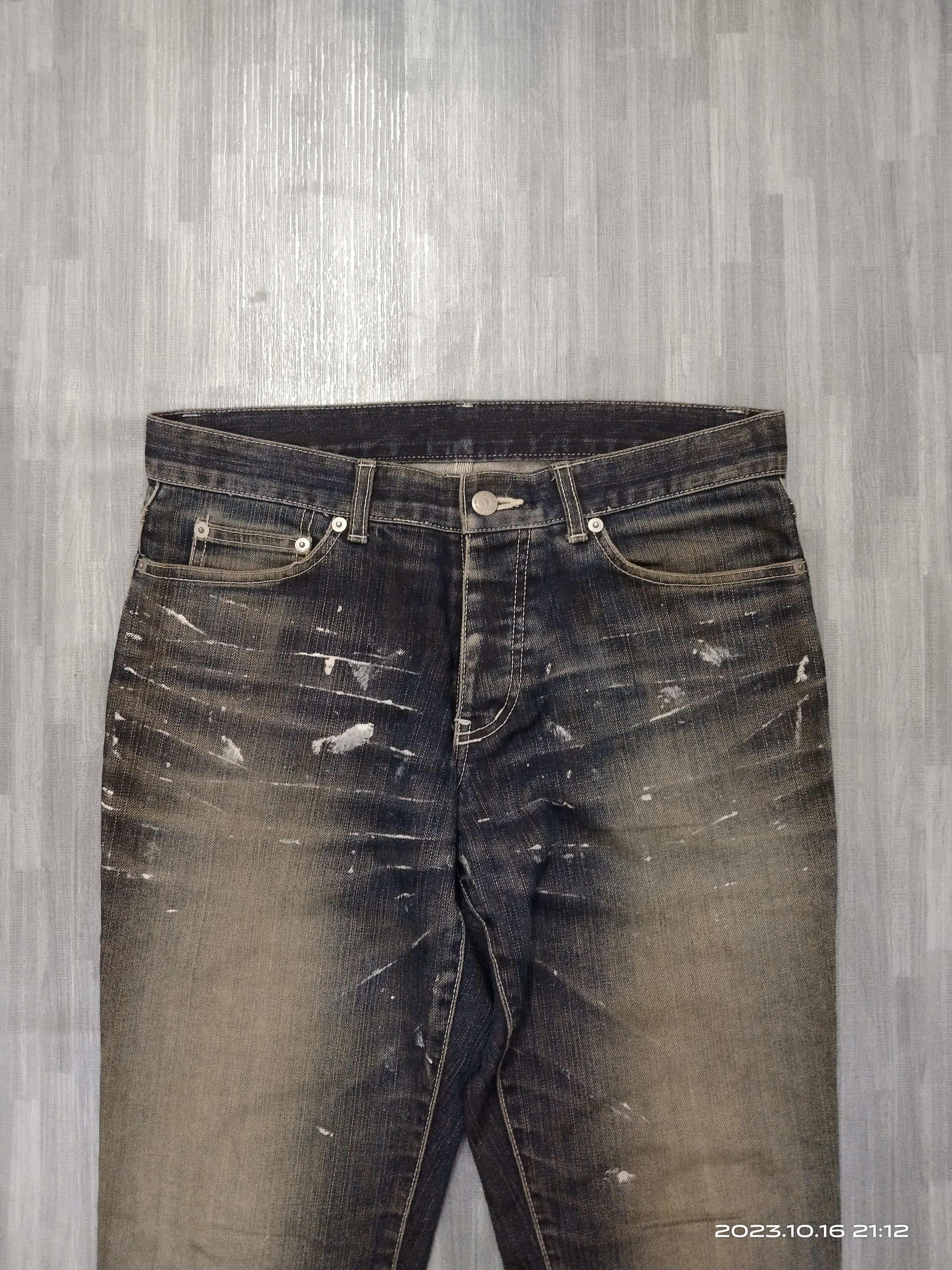 Designer SICK🔥FLARE RUSTY SPLATTER TORNADO MART🇯🇵 Size US 29 - 4 Thumbnail
