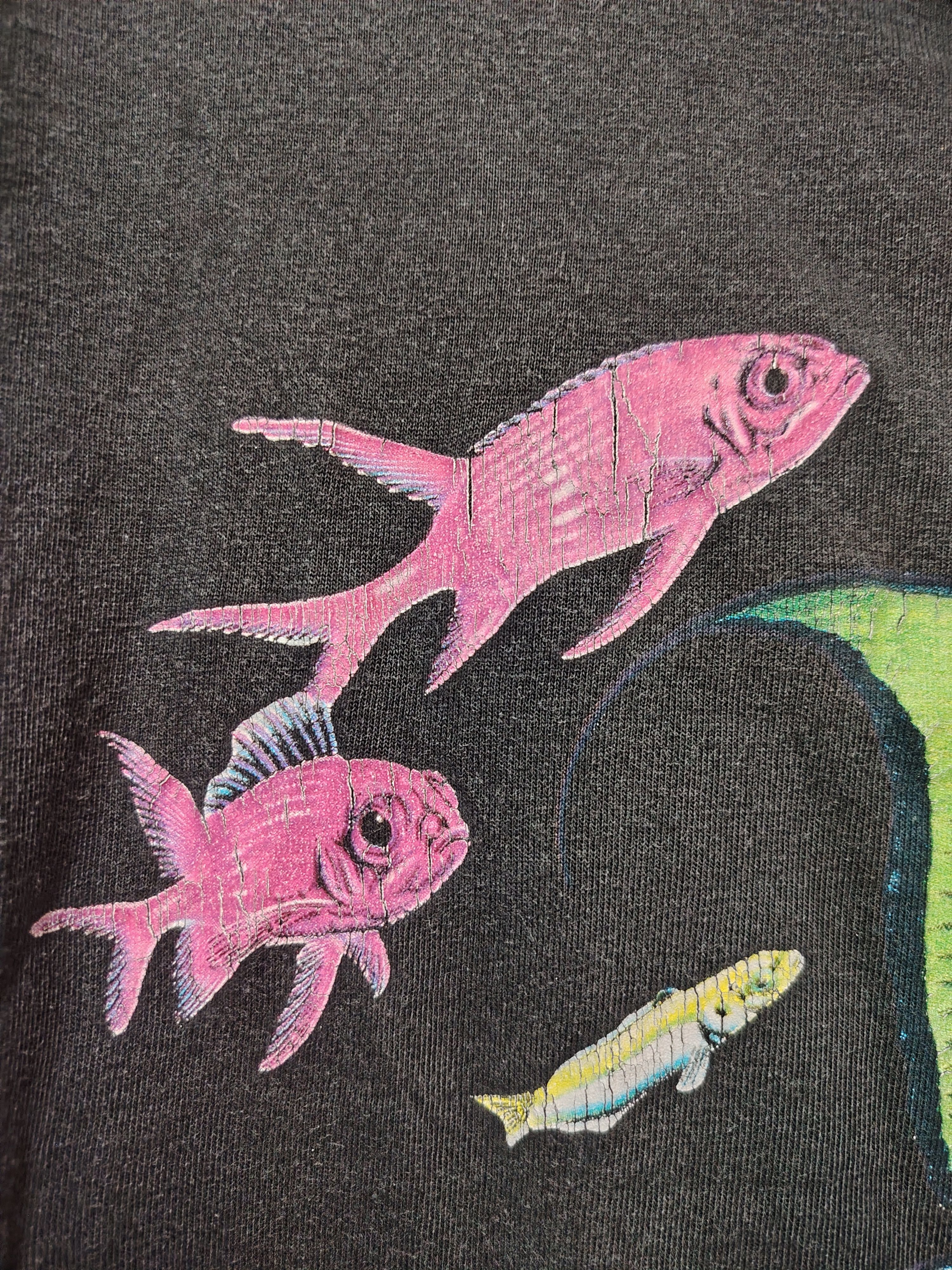 Vintage Thrashed Vtg Plastics News F. Cheney Harlequin ©92 Hanes tee Size US M / EU 48-50 / 2 - 6 Thumbnail