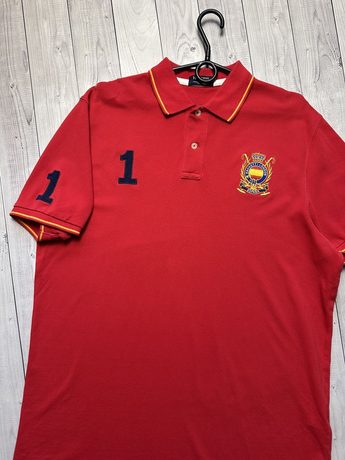 Hackett × Vintage Vintage Hackett Spain polo logo rare size XL Size US XL / EU 56 / 4 - 2 Thumbnail
