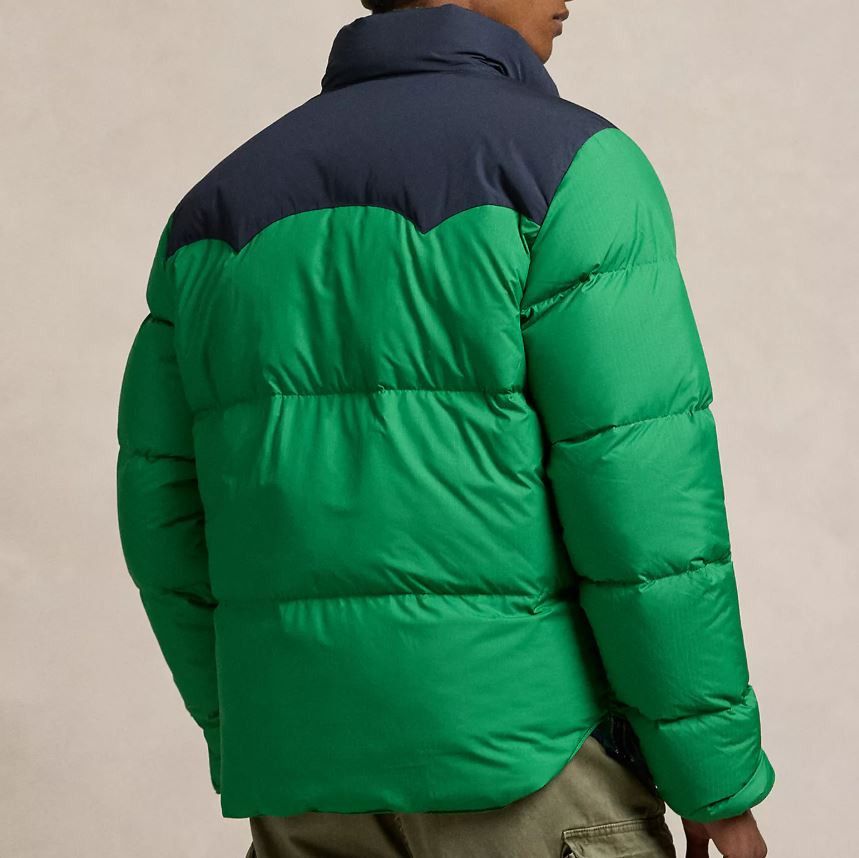 Polo Ralph Lauren Polo Ralph Lauren Color Block Western Down Puffer Jacket Size US XL / EU 56 / 4 - 3 Thumbnail