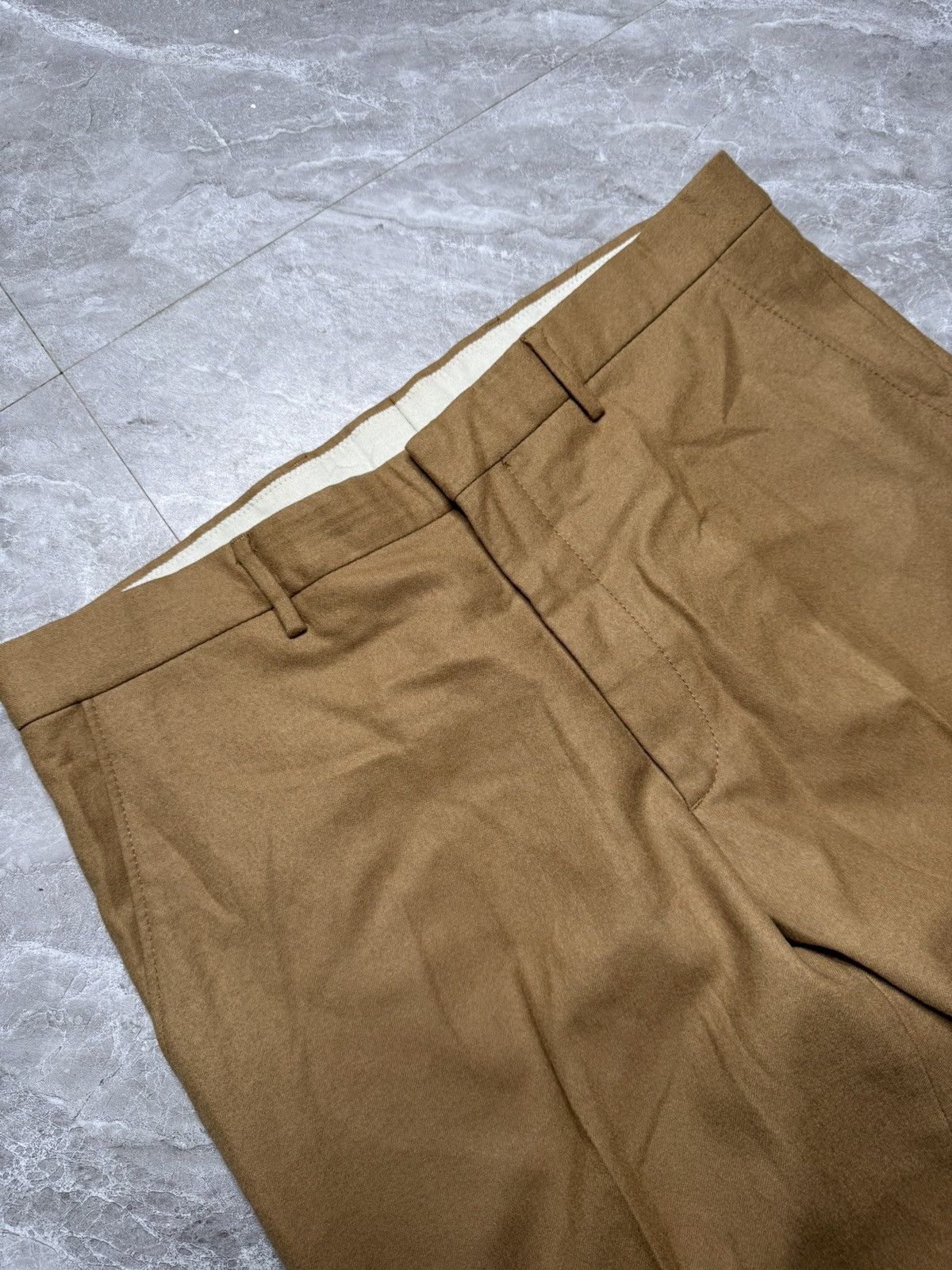 Miu Miu Archival Miu-Miu Melton Wool Wide Leg Boot-Cut Pants Size US 34 / EU 50 - 5 Thumbnail
