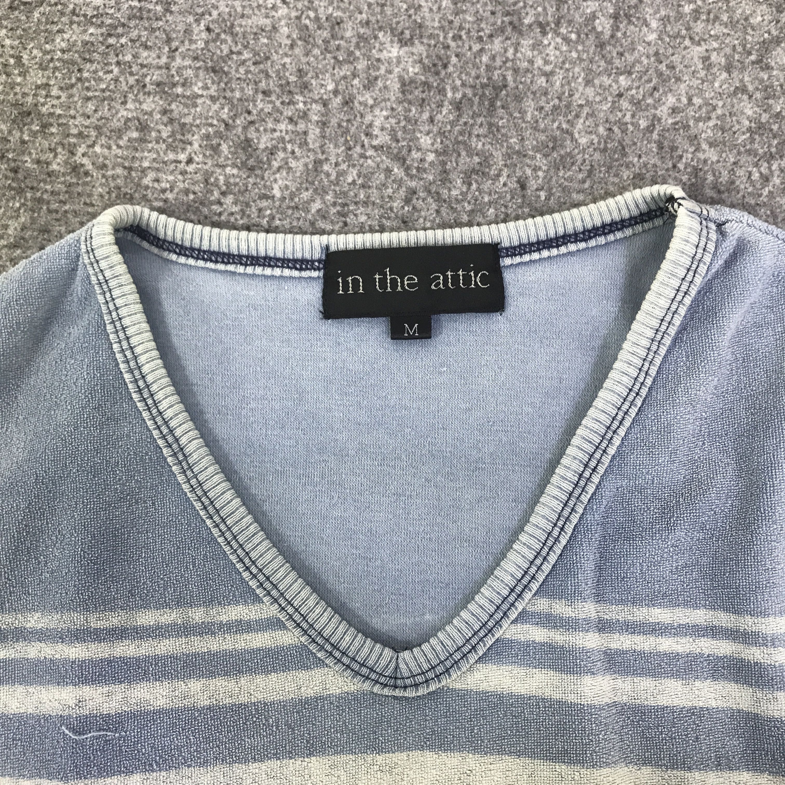In The Attic Japan brand in the attic Striped t-shirt K93B33 Size US M / EU 48-50 / 2 - 5 Thumbnail
