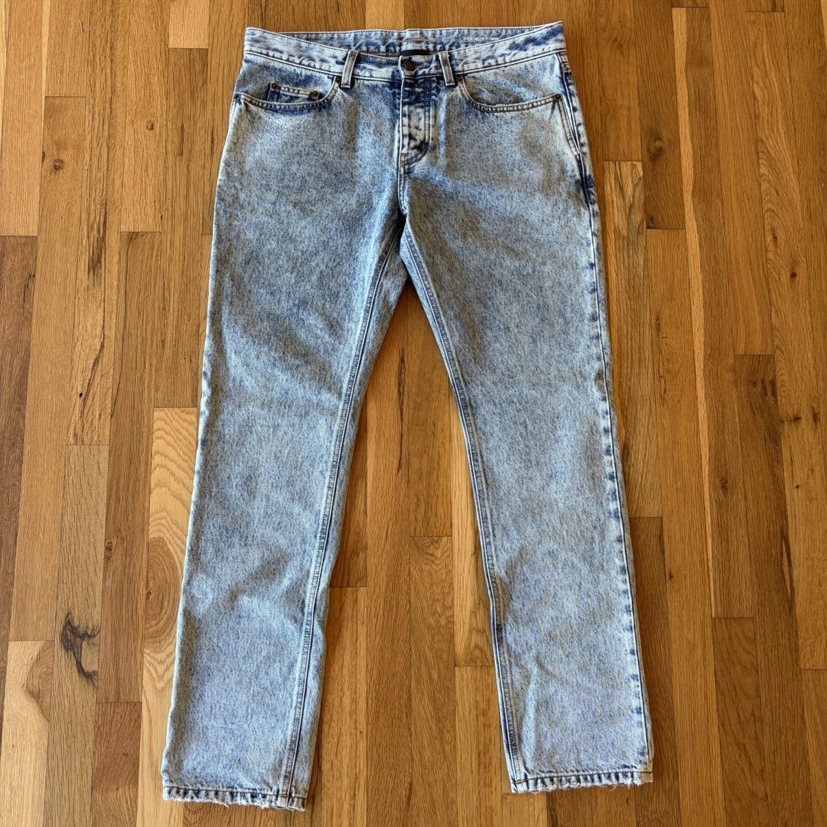 Yves Saint Laurent Yves Saint Laurent Blue Denim Jeans Size US 33 - 1 Thumbnail