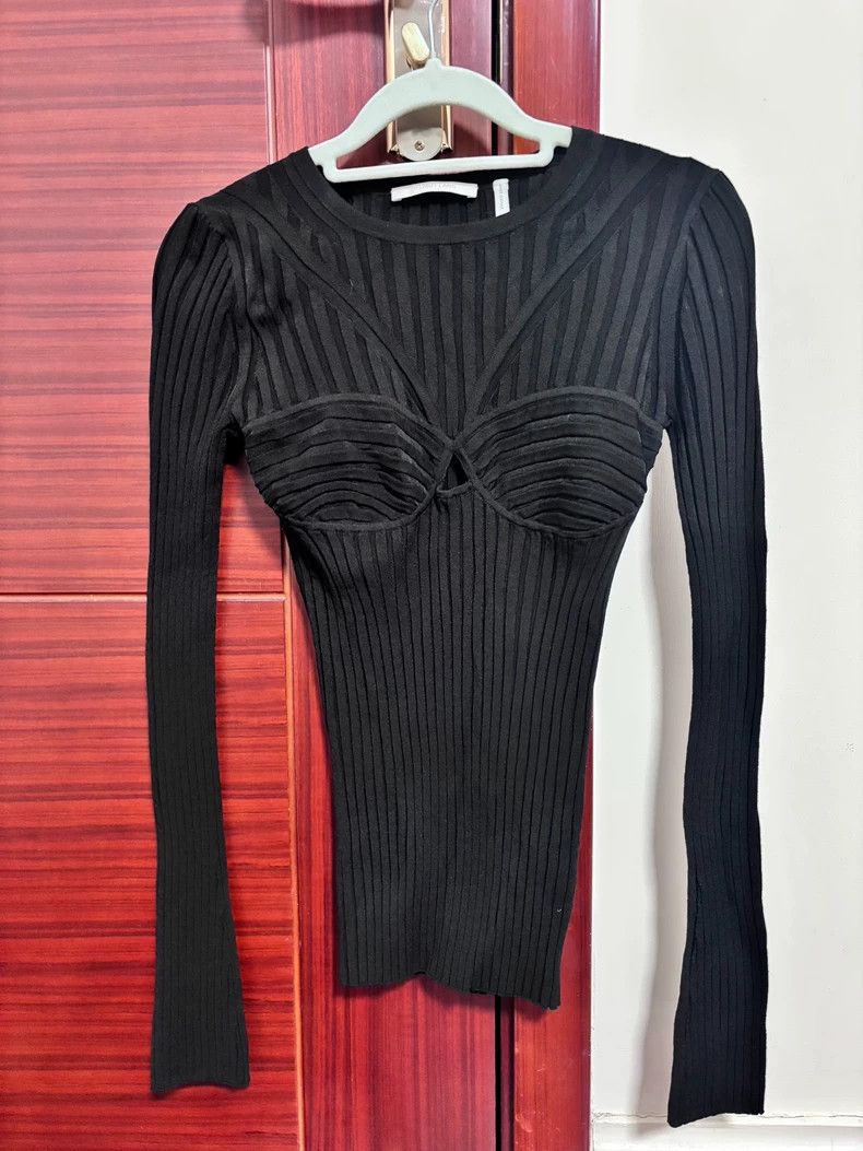Helmut Lang HELMUT LANG Knitted lace up jacket for ladies Size XS / US 0-2 / IT 36-38 - 1 Thumbnail