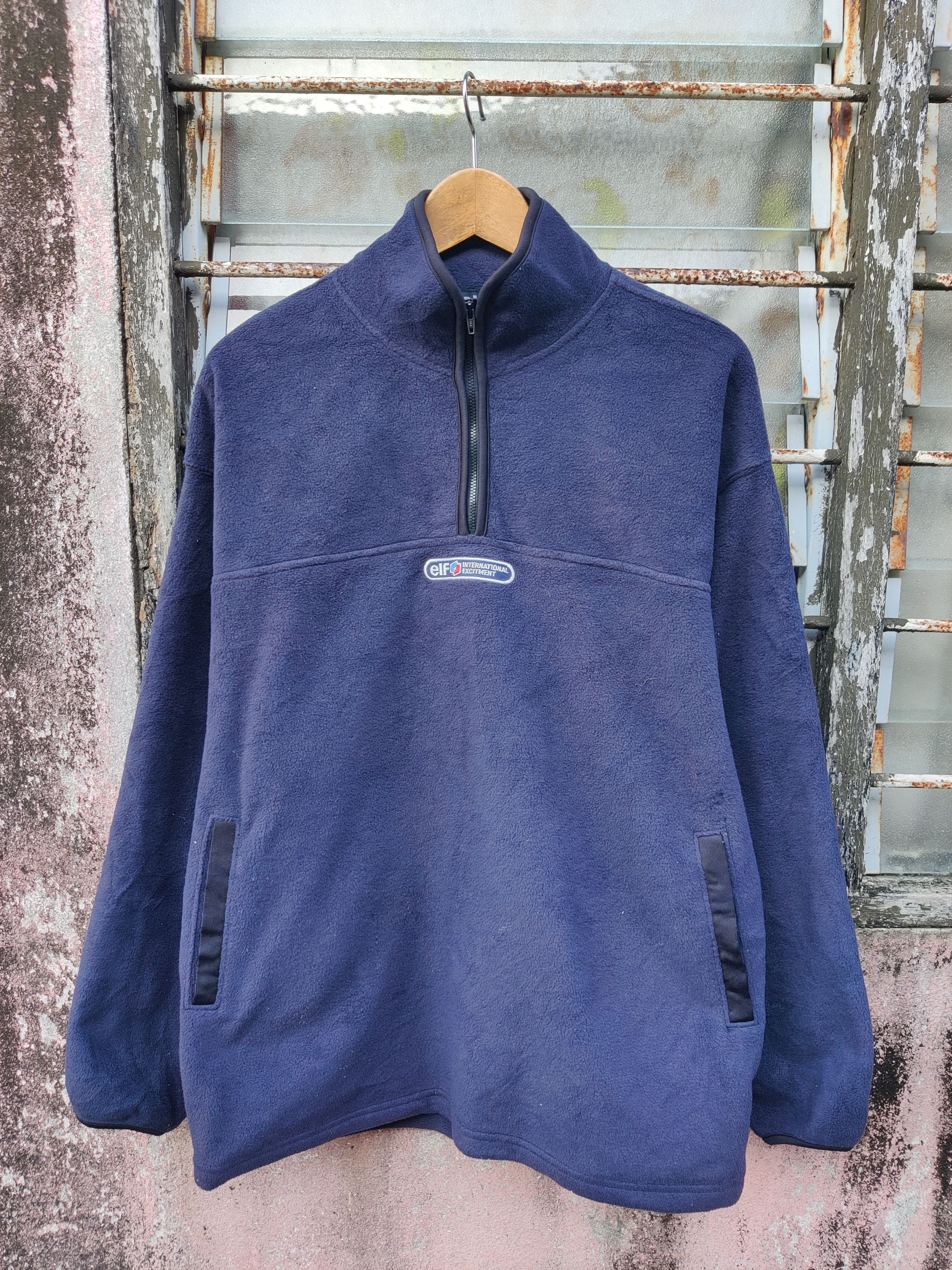 Vintage Vintage Elf International Quarter-Zip Fleece Jacket Size US L / EU 52-54 / 3 - 2 Thumbnail