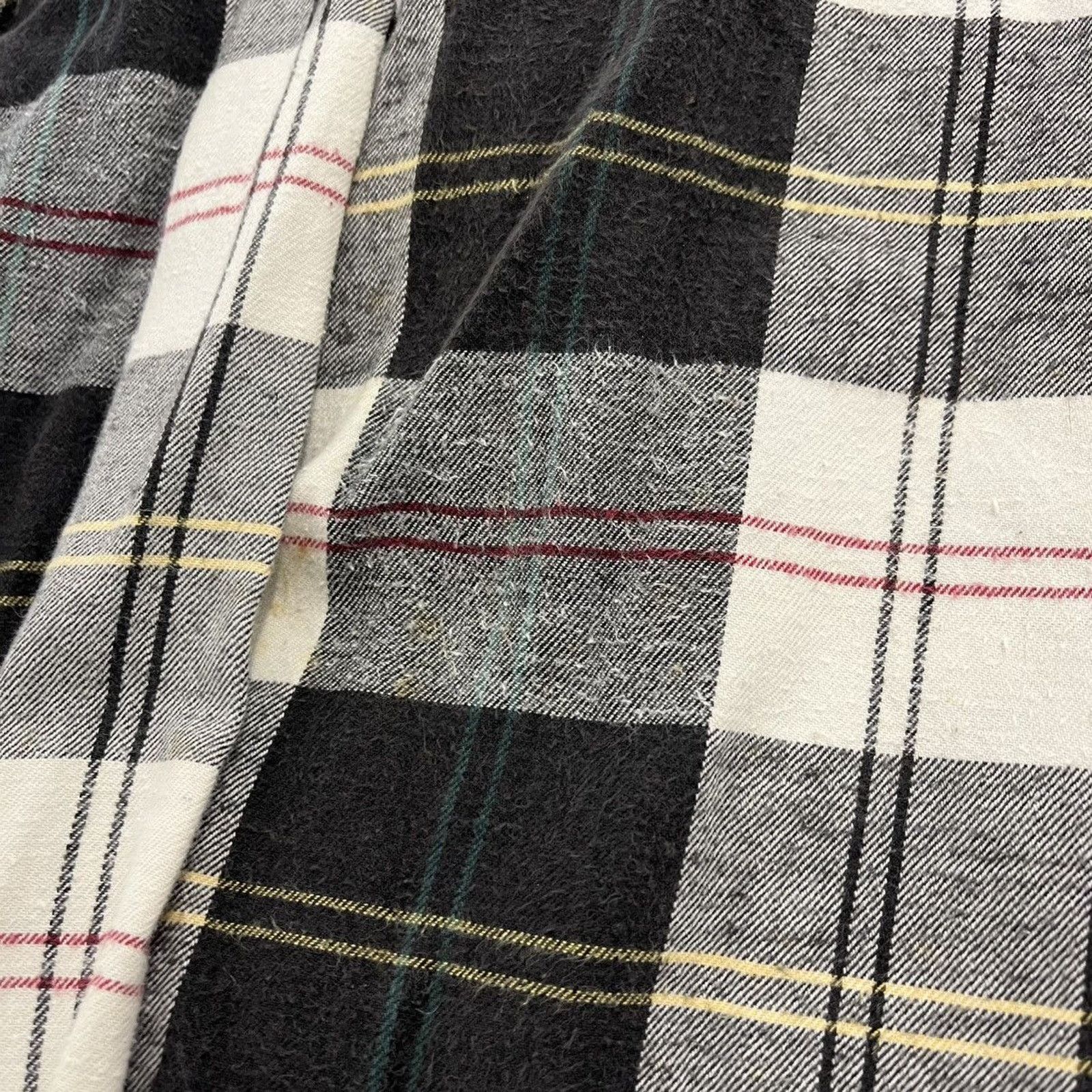 Other Vintage 90s Boston Trader Black/White Plaid Cotton Flannel Size US XL / EU 56 / 4 - 3 Thumbnail
