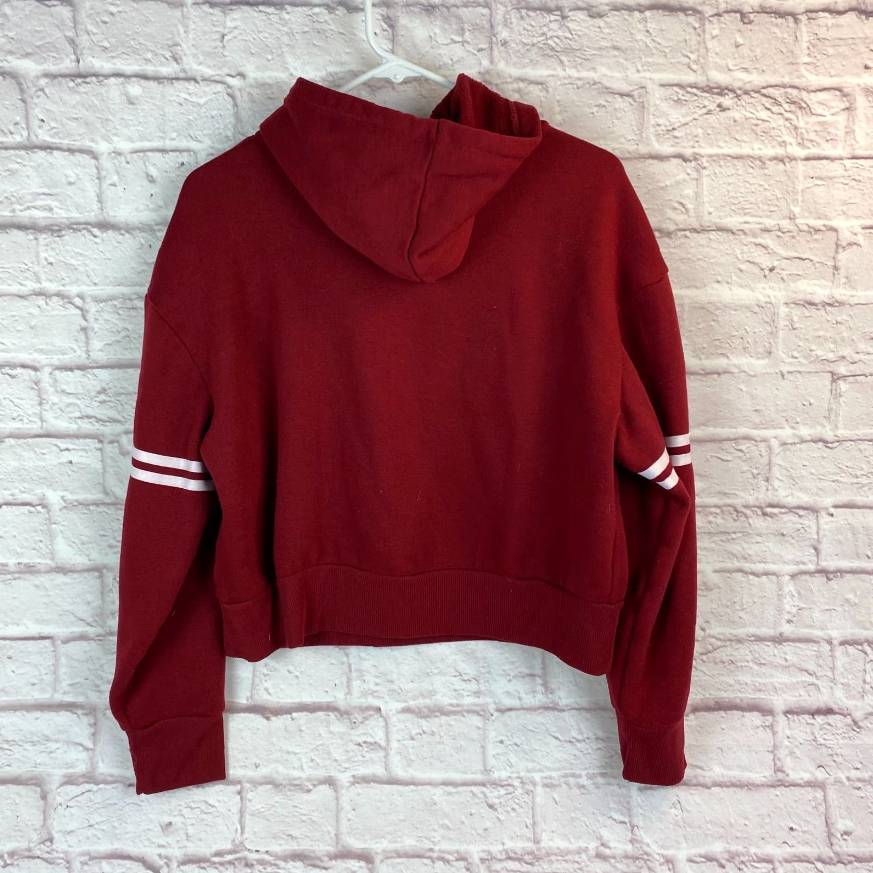 Vintage Aéropostale Logo Graphic Hoodie Sweatshirt Womens L Pullover Crop Top Size L / US 10 / IT 46 - 3 Thumbnail