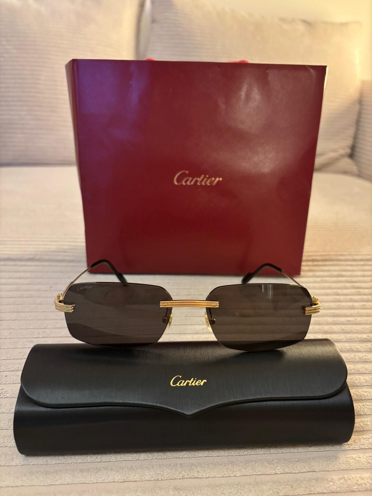 Cartier Authentic Cartier G48 G26 FT rimless sunglasses Size ONE SIZE - 1 Thumbnail