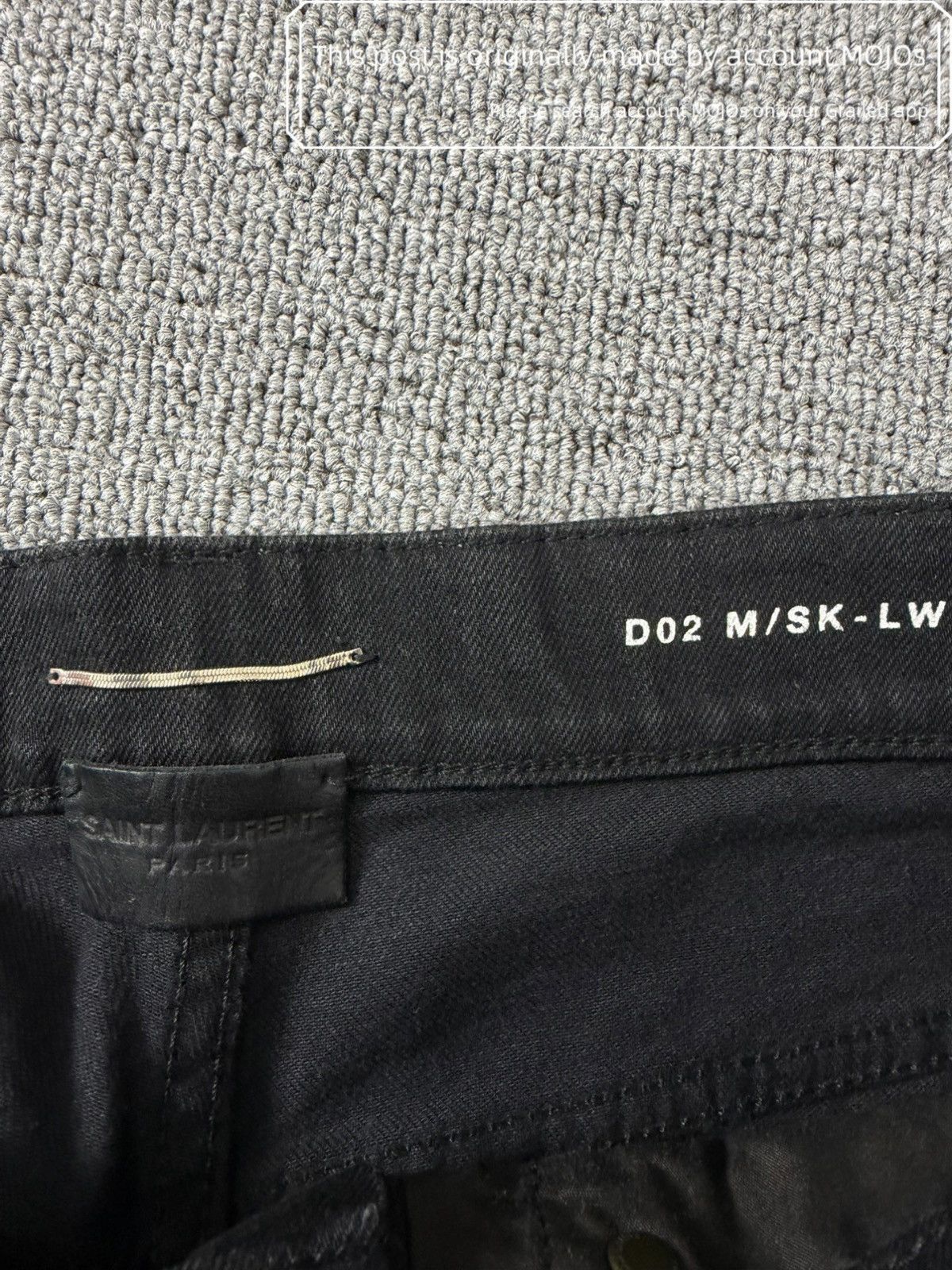 Saint Laurent Paris Sz 32 Saint Laurent Paris 22SS D02 Basic Denim mojos1127423 Size US 32 / EU 48 - 4 Thumbnail