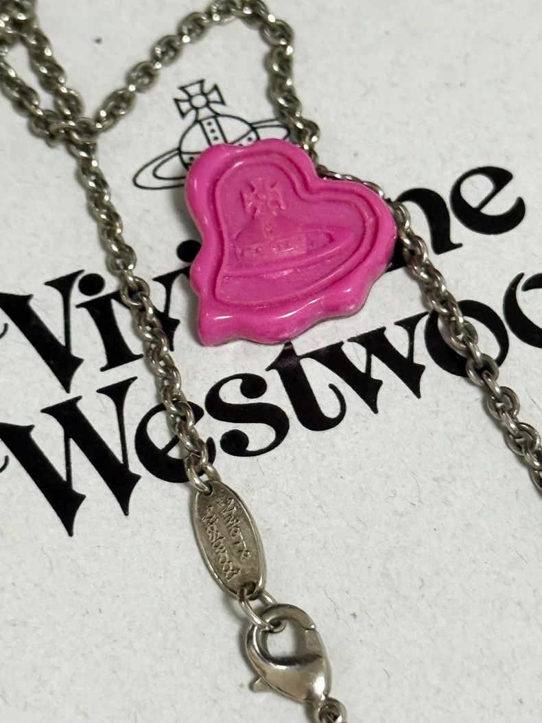 Vivienne Westwood Vivienne Westwood Pink lacquered earrings and necklace Size ONE SIZE - 8 Thumbnail