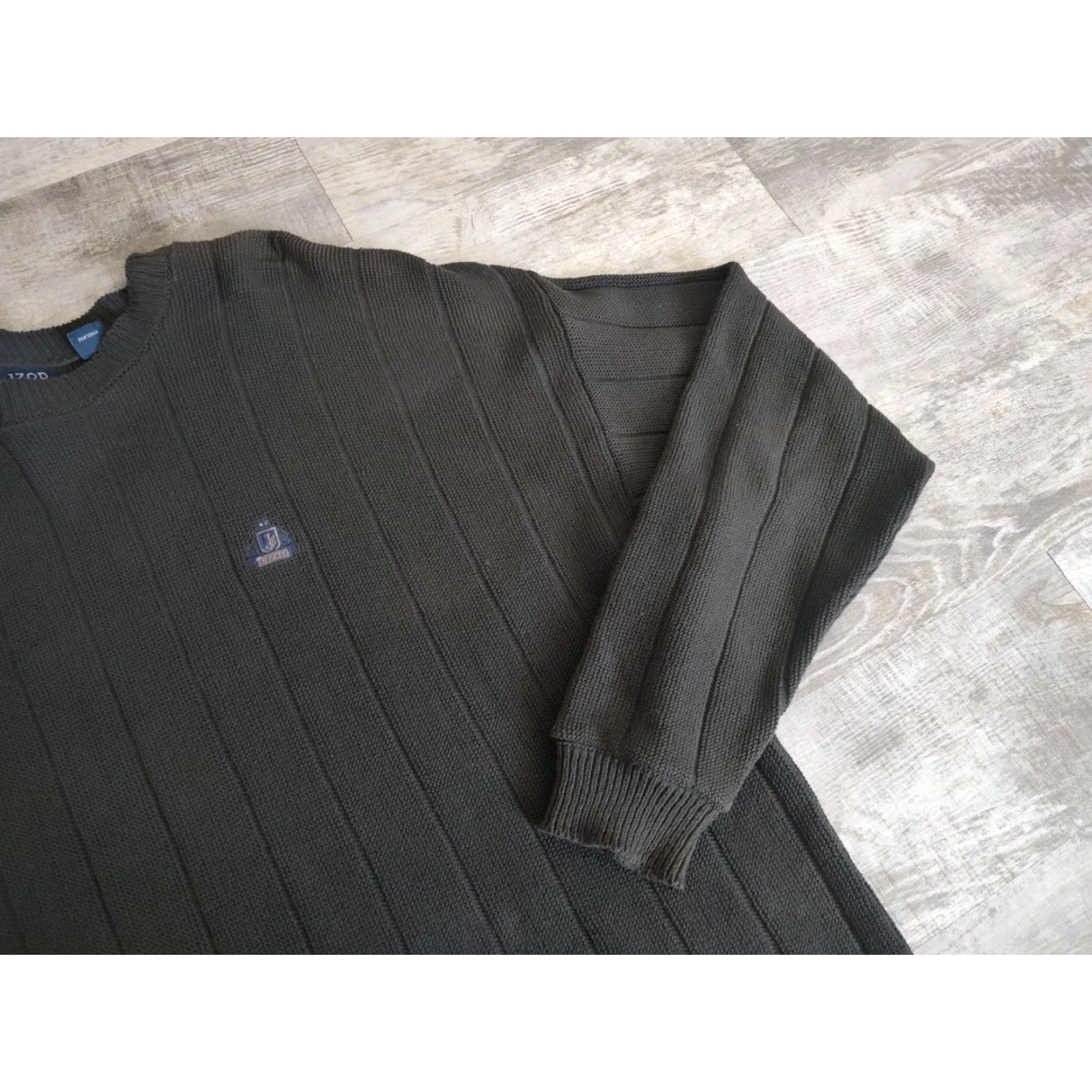 Izod VINTAGE Izod Mens Sweater Pullover 2XL Long Sleeve Crew Neck Casual Golf Winter Green Knitted USA Size US XXL / EU 58 / 5 - 5 Thumbnail