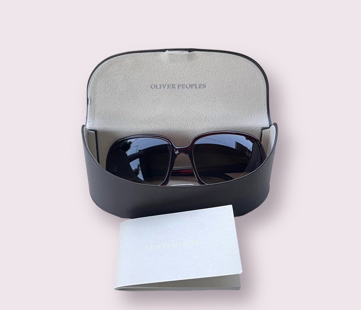 Oliver Peoples Sunglasses Francisca Red Oversized + Case