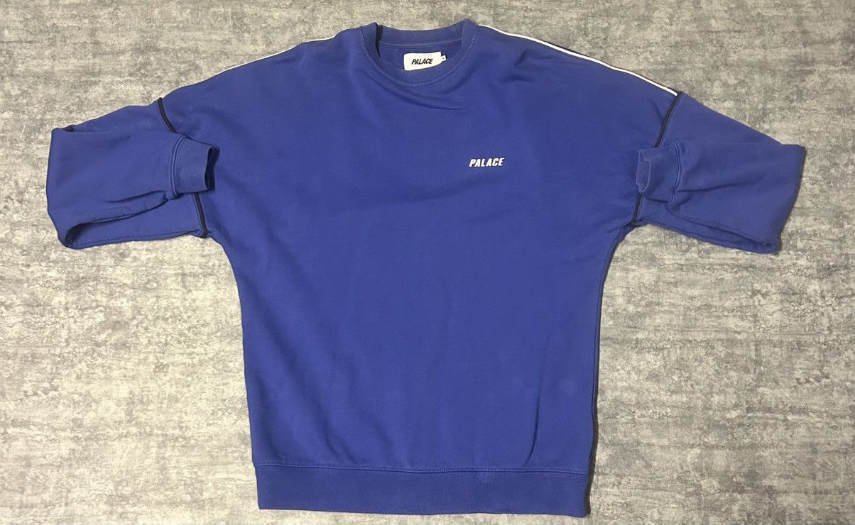 Palace Palace Jumbo Drop Crew Sweatshirt Blue - Size M Size US M / EU 48-50 / 2 - 7 Thumbnail