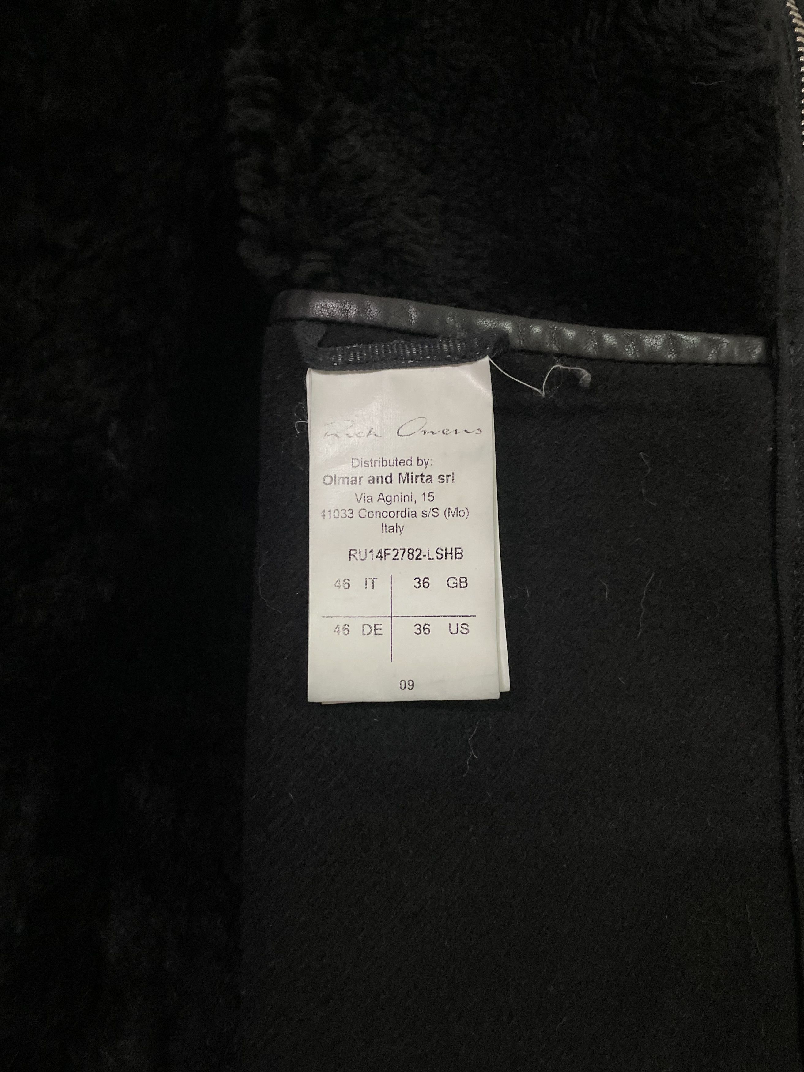 Rick Owens Rick Owens Blistered Lamb Leather Shearling Bauhaus Jacket Size US S / EU 44-46 / 1 - 7 Thumbnail
