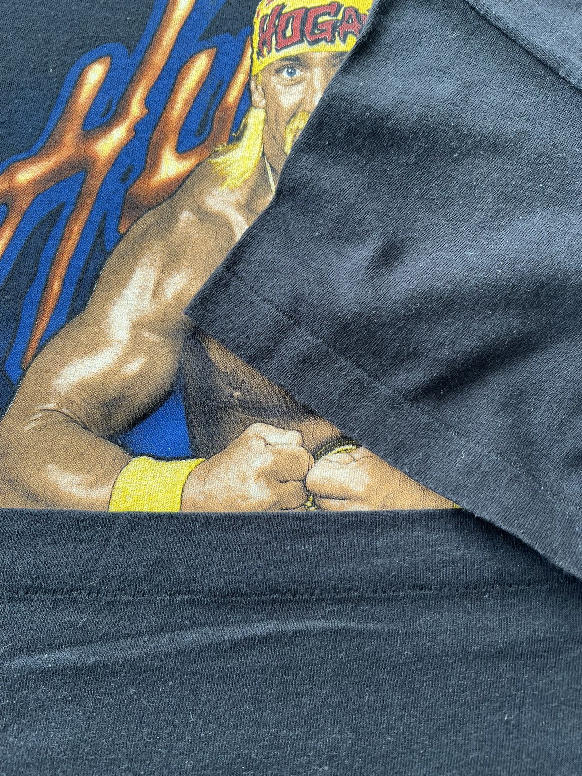 WWE Vintage 1994 Hulk Hogan WCW Wrestling WWE Black T-shirt Size US L / EU 52-54 / 3 - 9 Thumbnail
